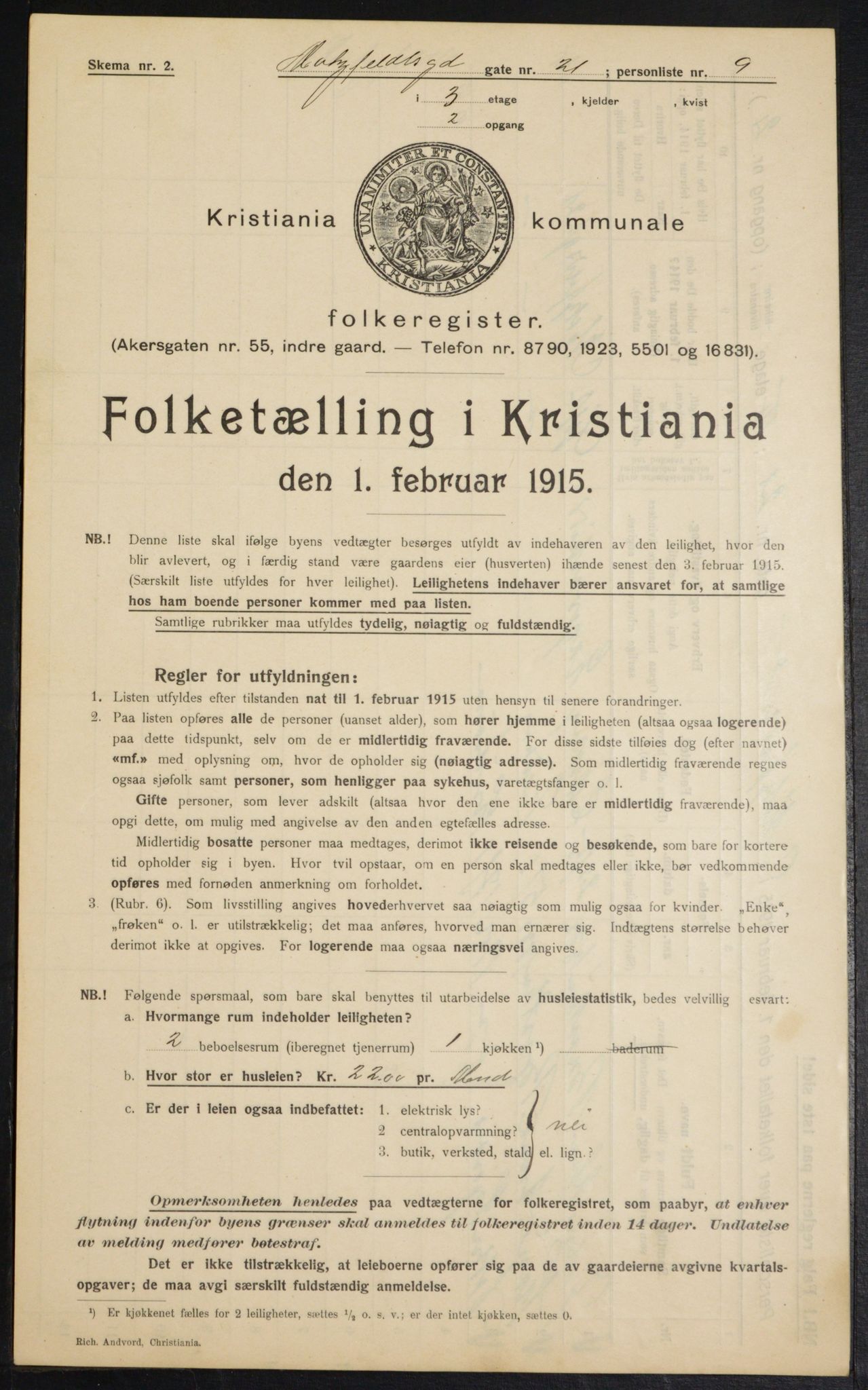 OBA, Kommunal folketelling 1.2.1915 for Kristiania, 1915, s. 65722