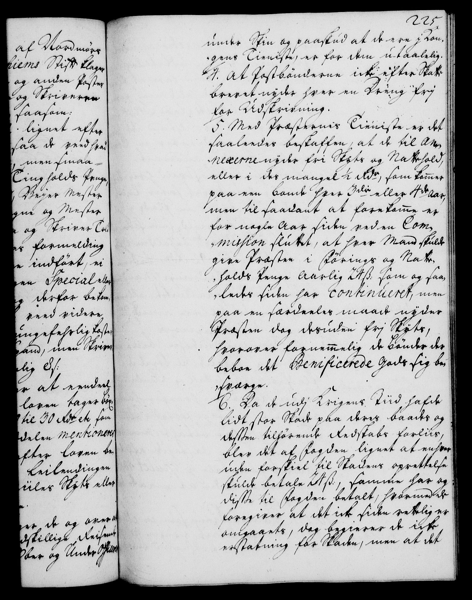 Rentekammeret, Kammerkanselliet, AV/RA-EA-3111/G/Gh/Gha/L0015: Norsk ekstraktmemorialprotokoll (merket RK 53.60), 1733, s. 225