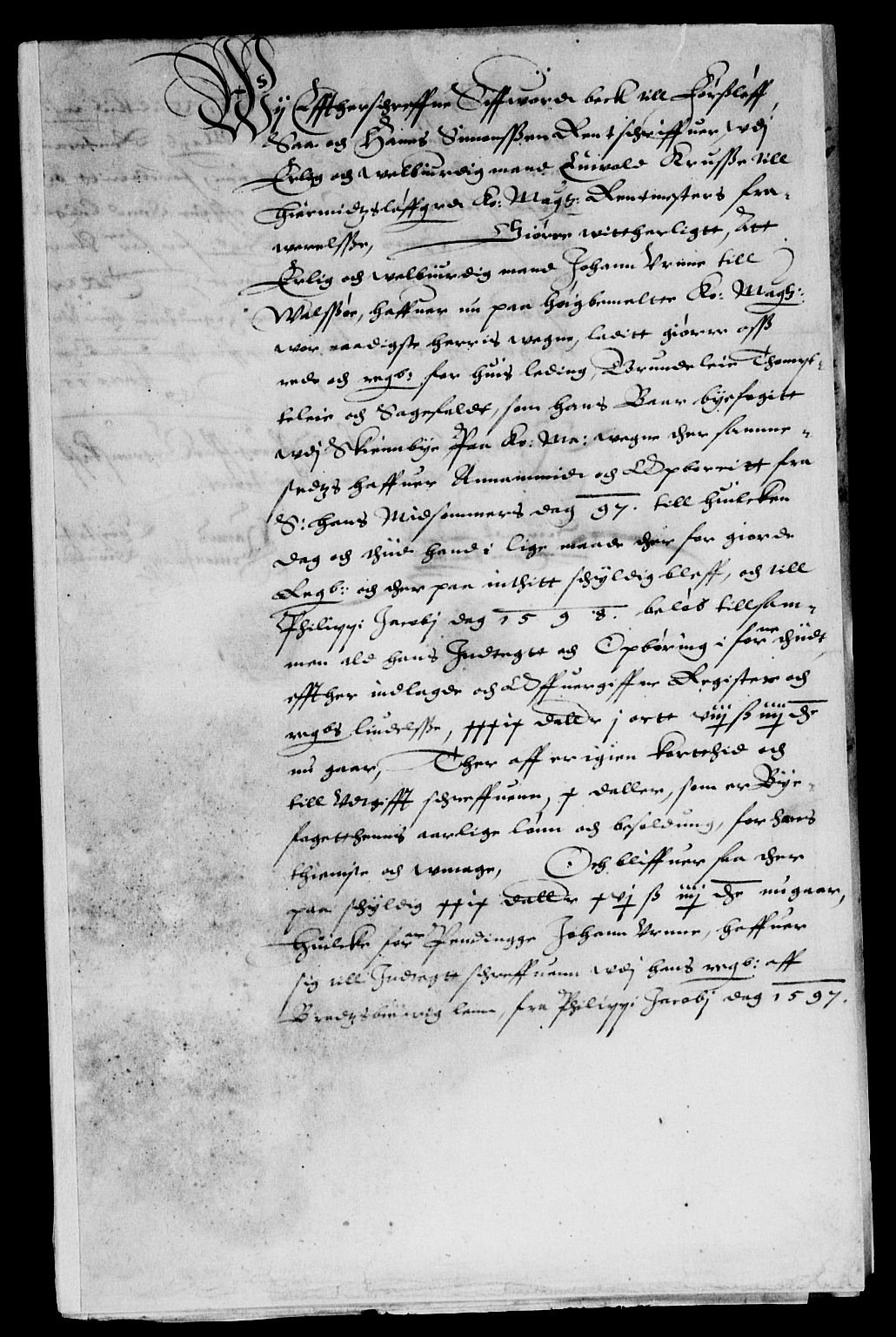 Rentekammeret inntil 1814, Reviderte regnskaper, Lensregnskaper, RA/EA-5023/R/Rb/Rbp/L0002: Bratsberg len, 1599-1609