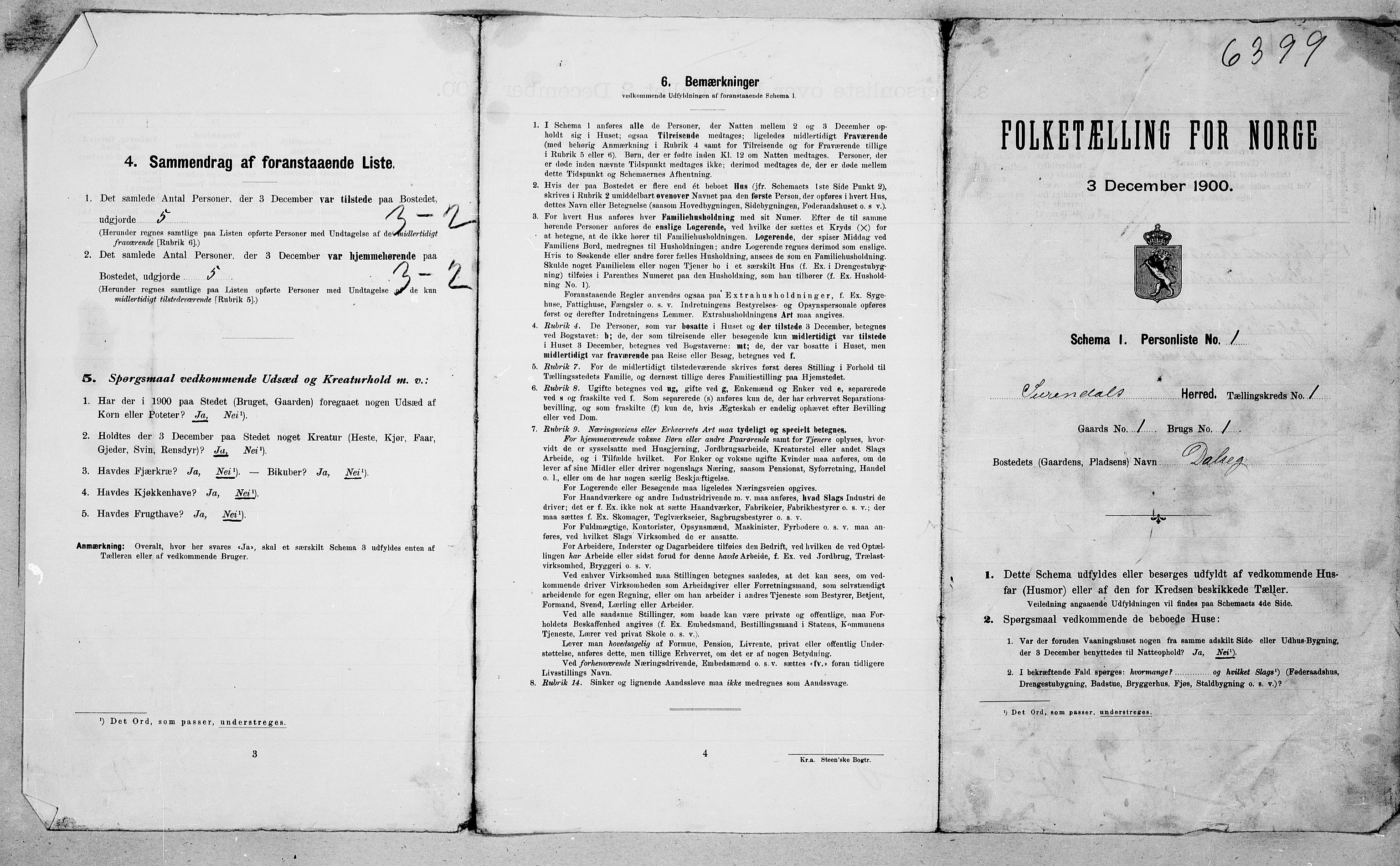 SAT, Folketelling 1900 for 1566 Surnadal herred, 1900, s. 84