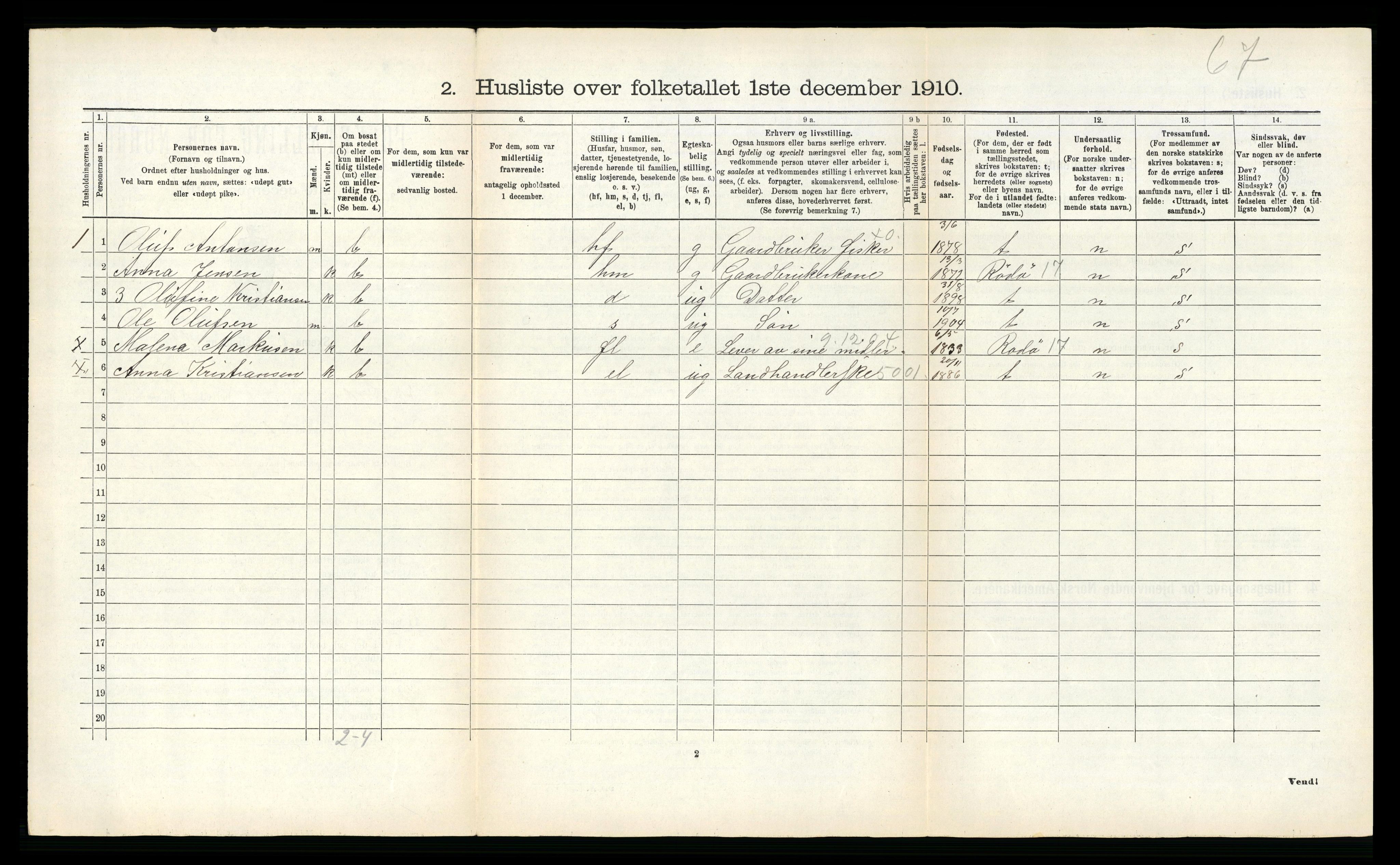RA, Folketelling 1910 for 1835 Træna herred, 1910, s. 44