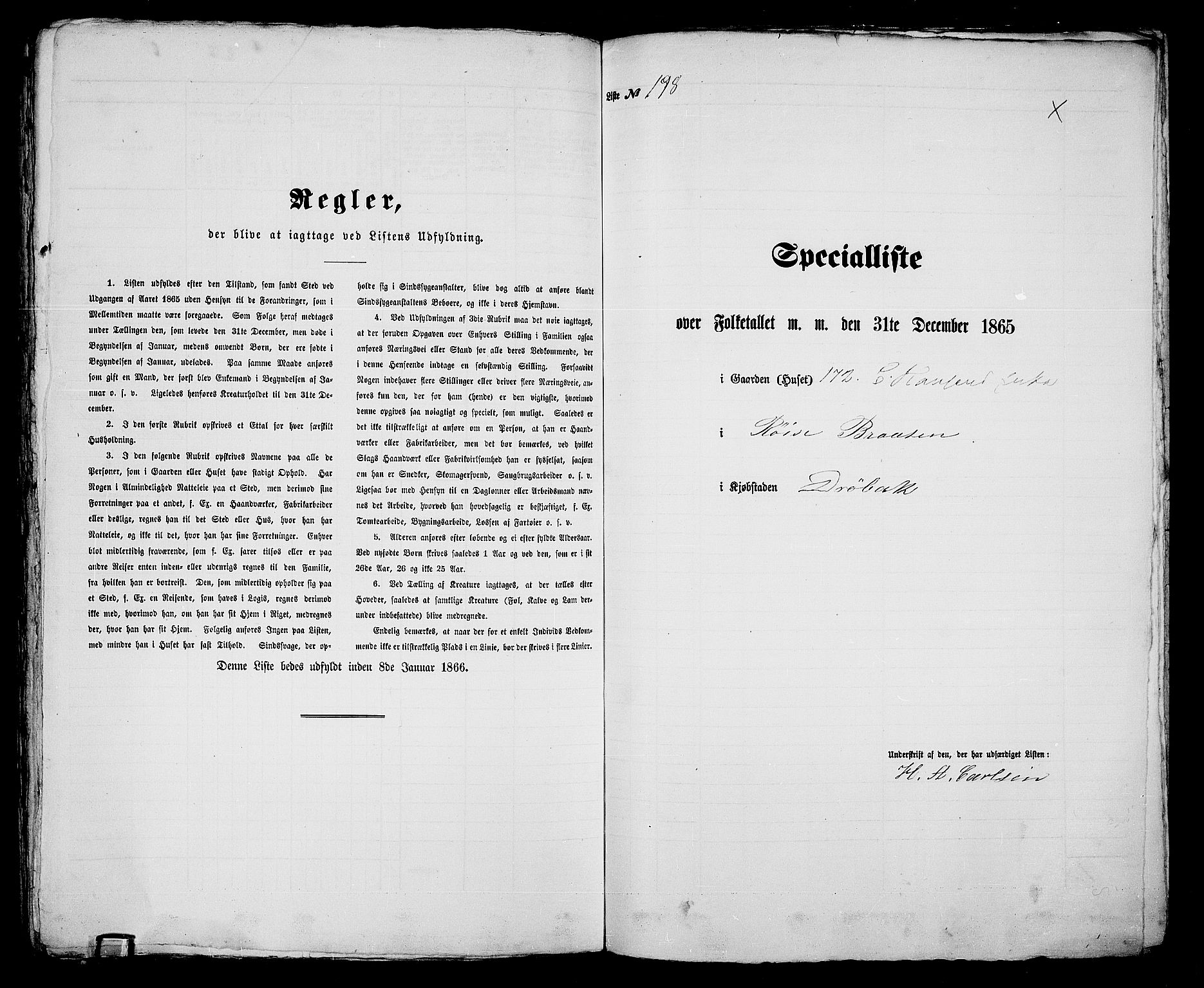 RA, Folketelling 1865 for 0203B Drøbak prestegjeld, Drøbak kjøpstad, 1865, s. 401