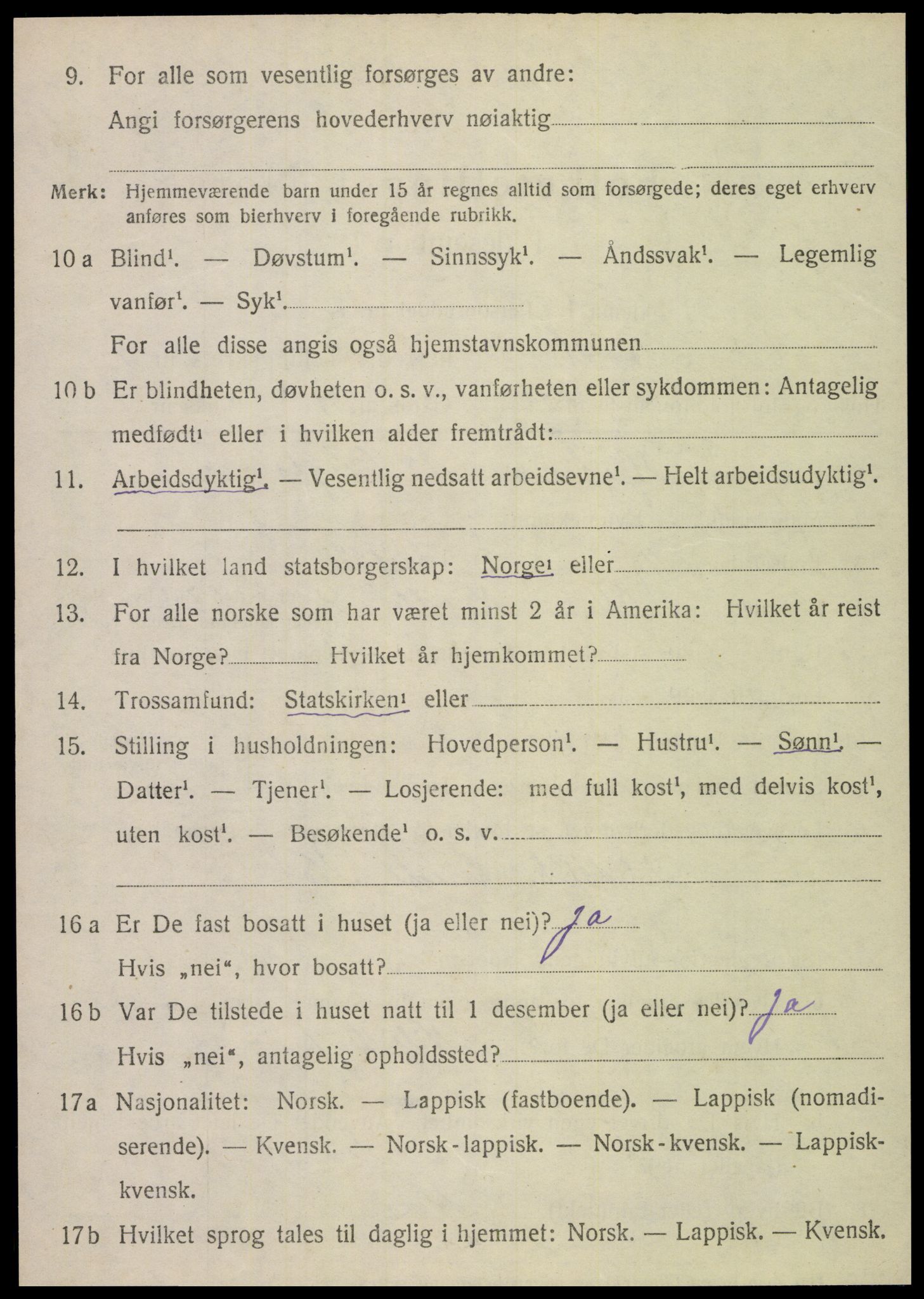 SAT, Folketelling 1920 for 1812 Vik herred, 1920, s. 4690