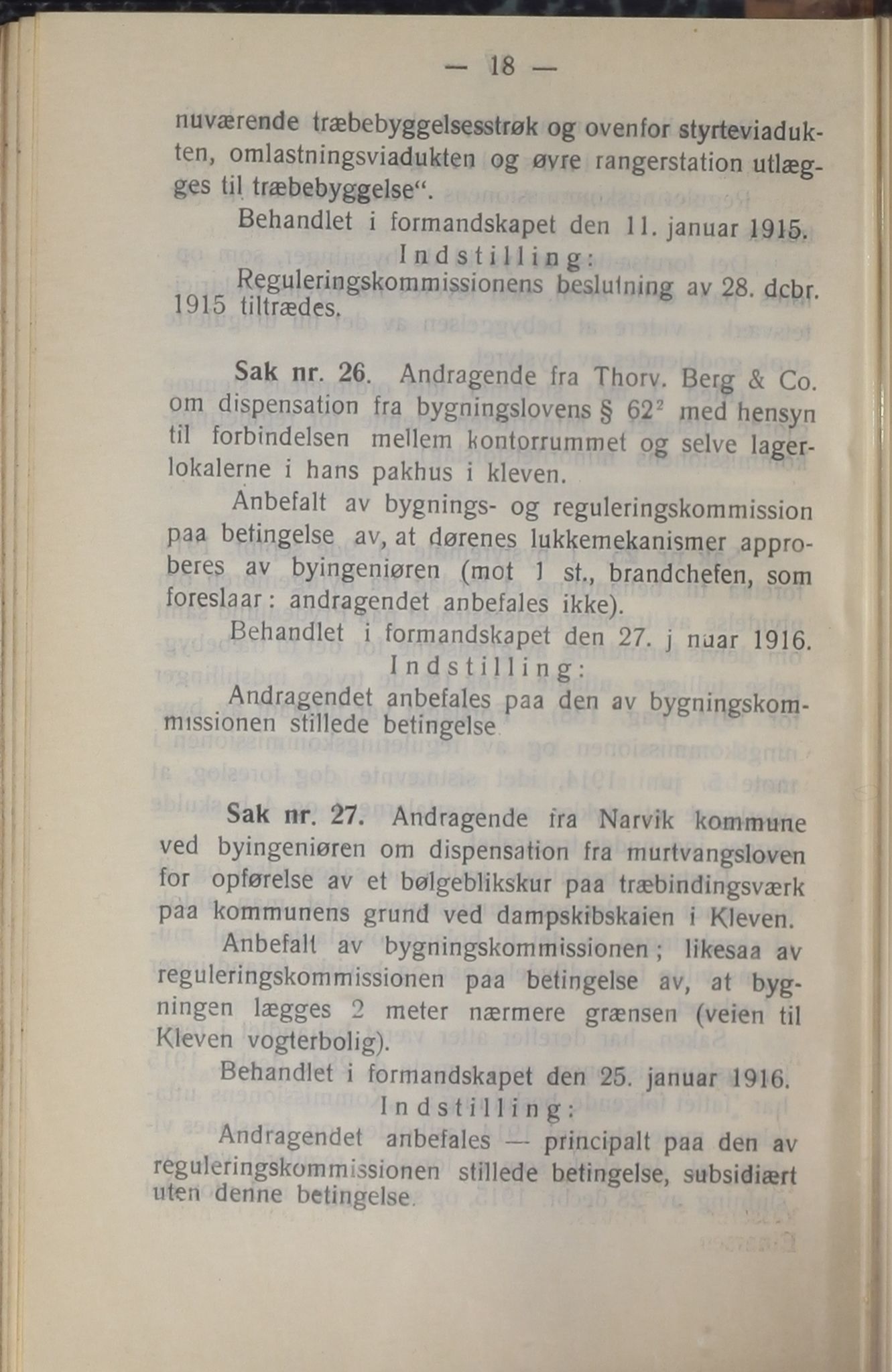 Narvik kommune. Formannskap , AIN/K-18050.150/A/Ab/L0006: Møtebok, 1916