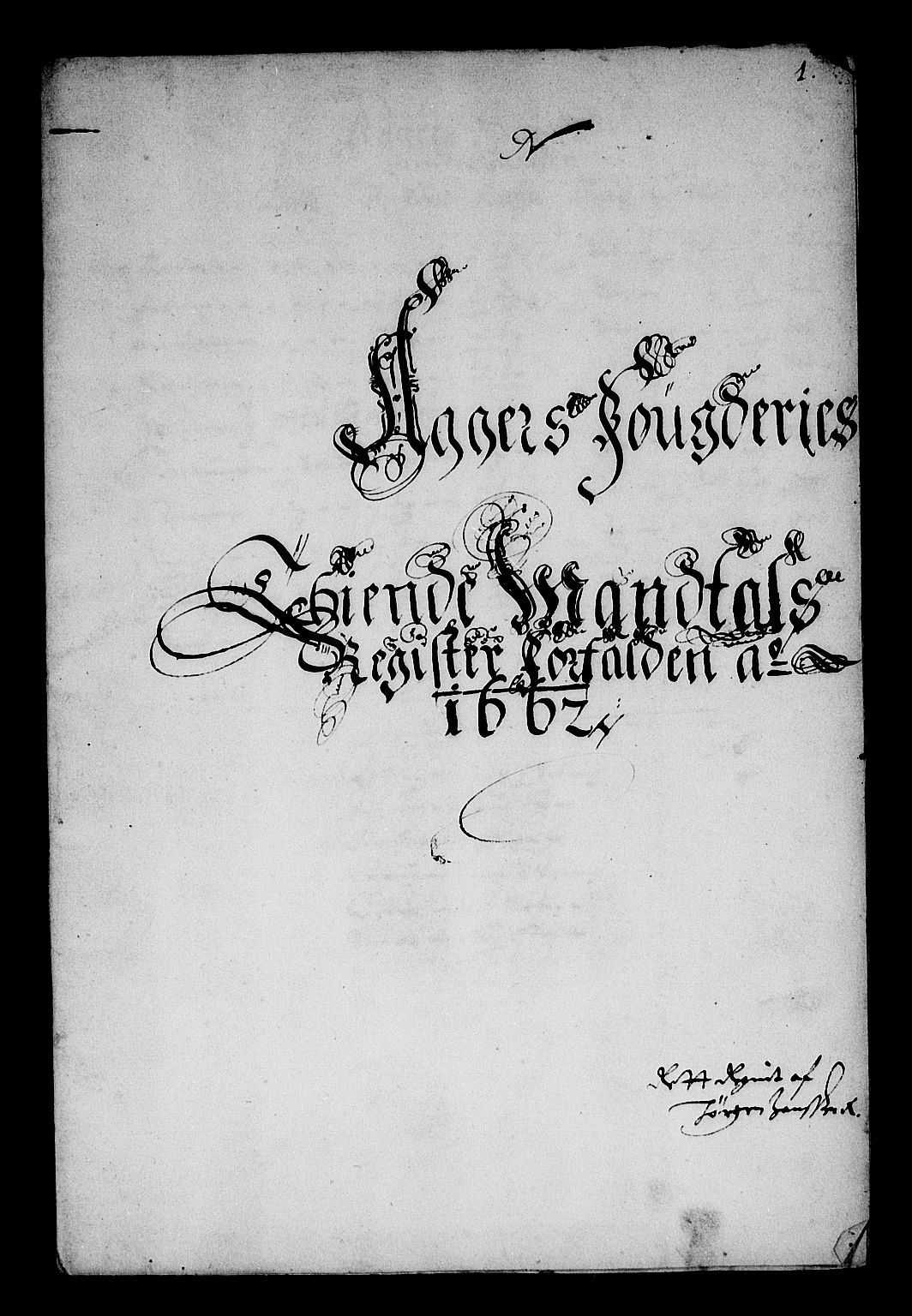 Rentekammeret inntil 1814, Reviderte regnskaper, Stiftamtstueregnskaper, Landkommissariatet på Akershus og Akershus stiftamt, AV/RA-EA-5869/R/Ra/L0009: Landkommissariatet på Akershus, 1662