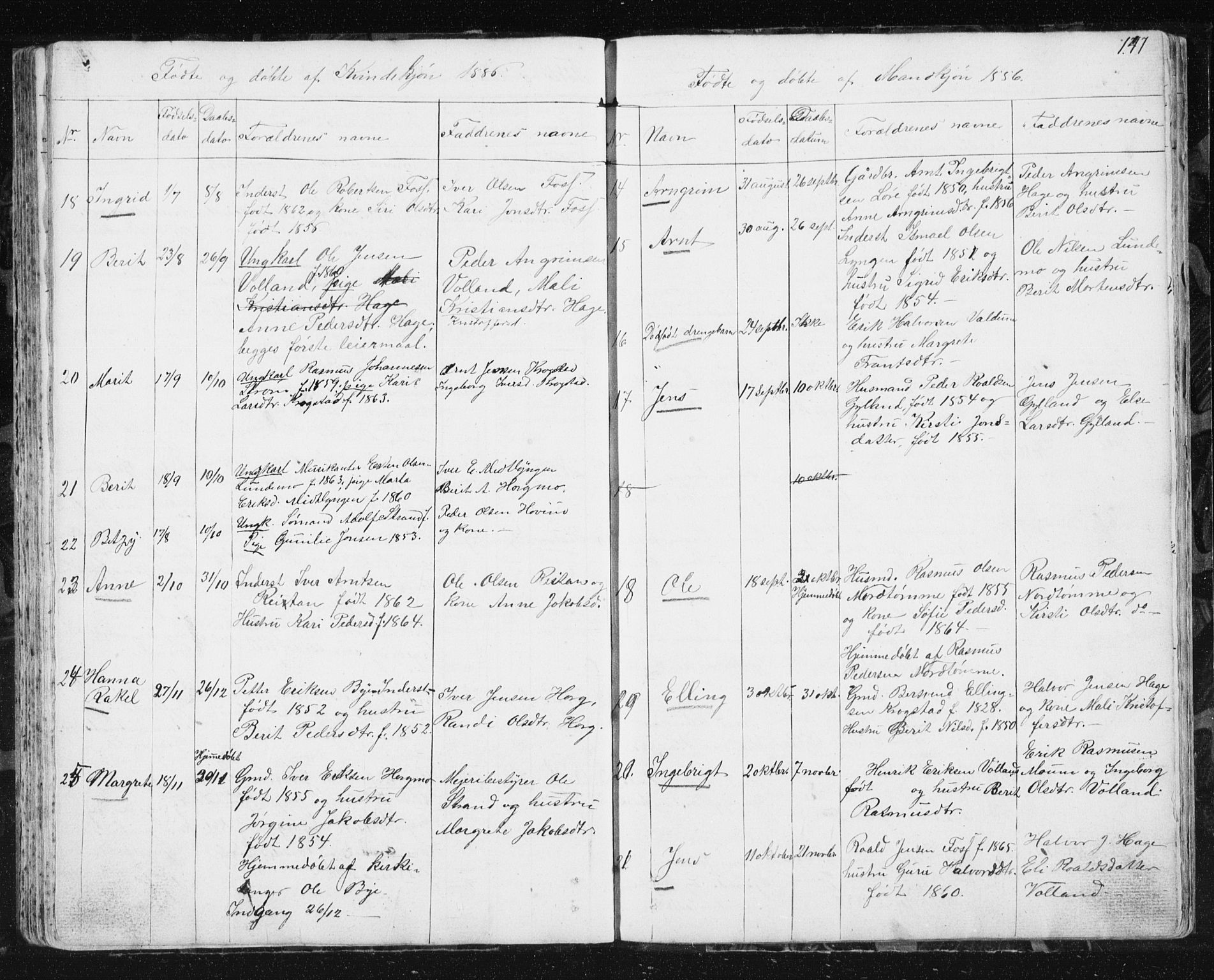 Ministerialprotokoller, klokkerbøker og fødselsregistre - Sør-Trøndelag, SAT/A-1456/692/L1110: Klokkerbok nr. 692C05, 1849-1889, s. 147