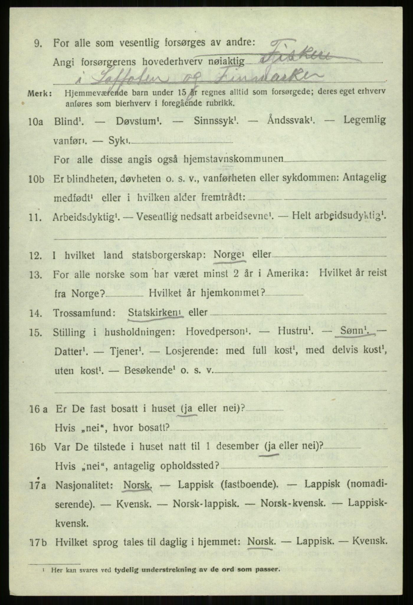 SATØ, Folketelling 1920 for 1934 Tromsøysund herred, 1920, s. 7623