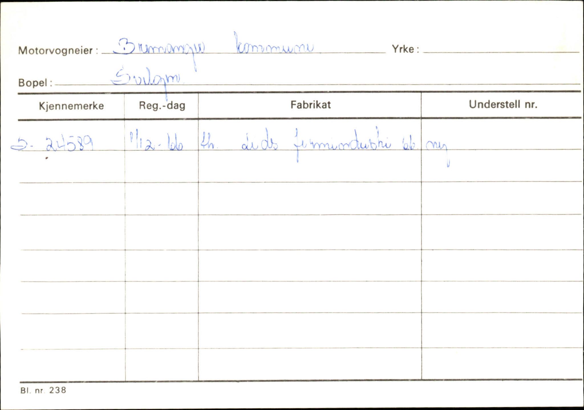 Statens vegvesen, Sogn og Fjordane vegkontor, AV/SAB-A-5301/4/F/L0133: Eigarregister Bremanger A-Å. Gaular A-H, 1945-1975, s. 127