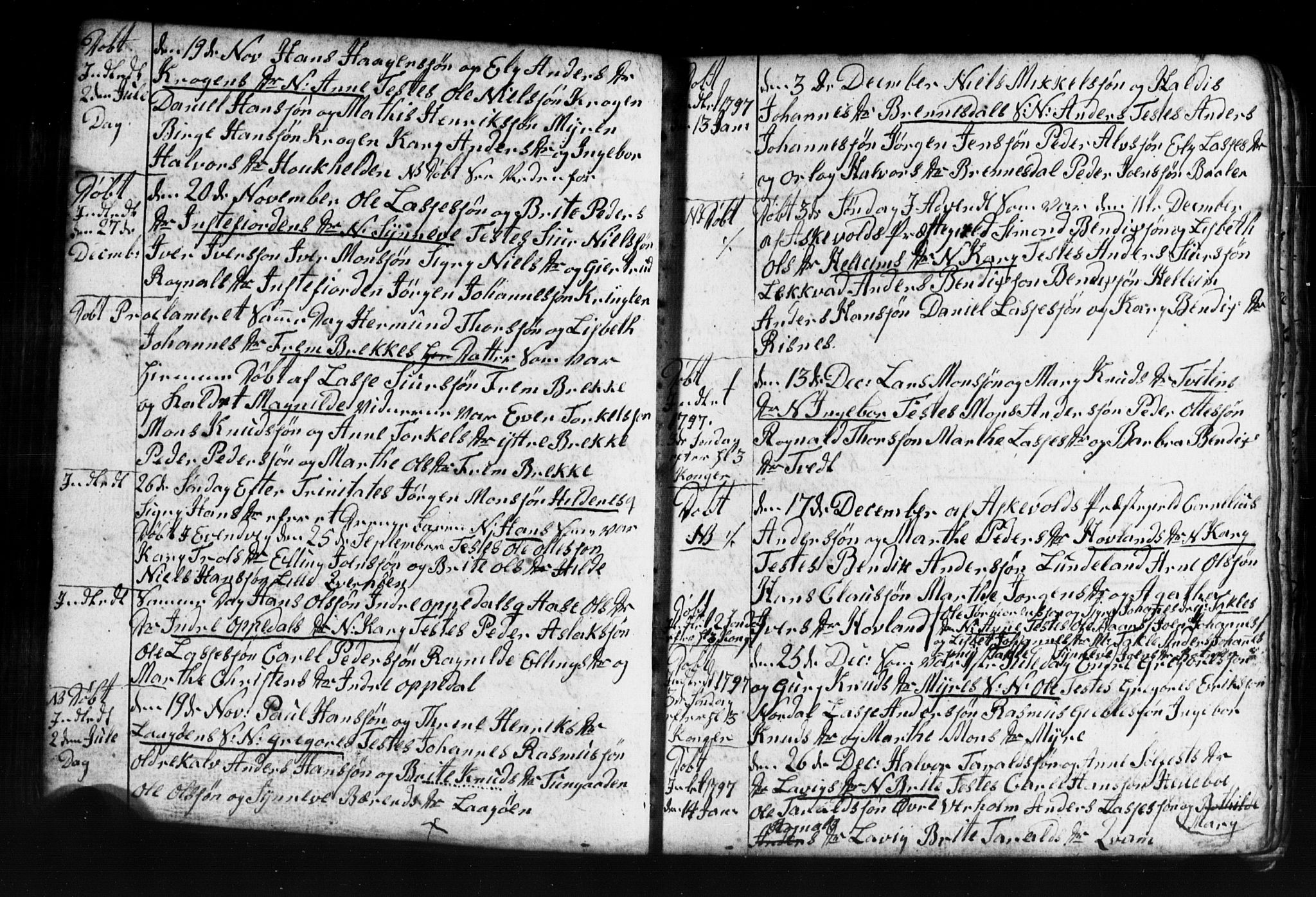 Gulen sokneprestembete, AV/SAB-A-80201/H/Hab: Klokkerbok nr. A 2, 1791-1814