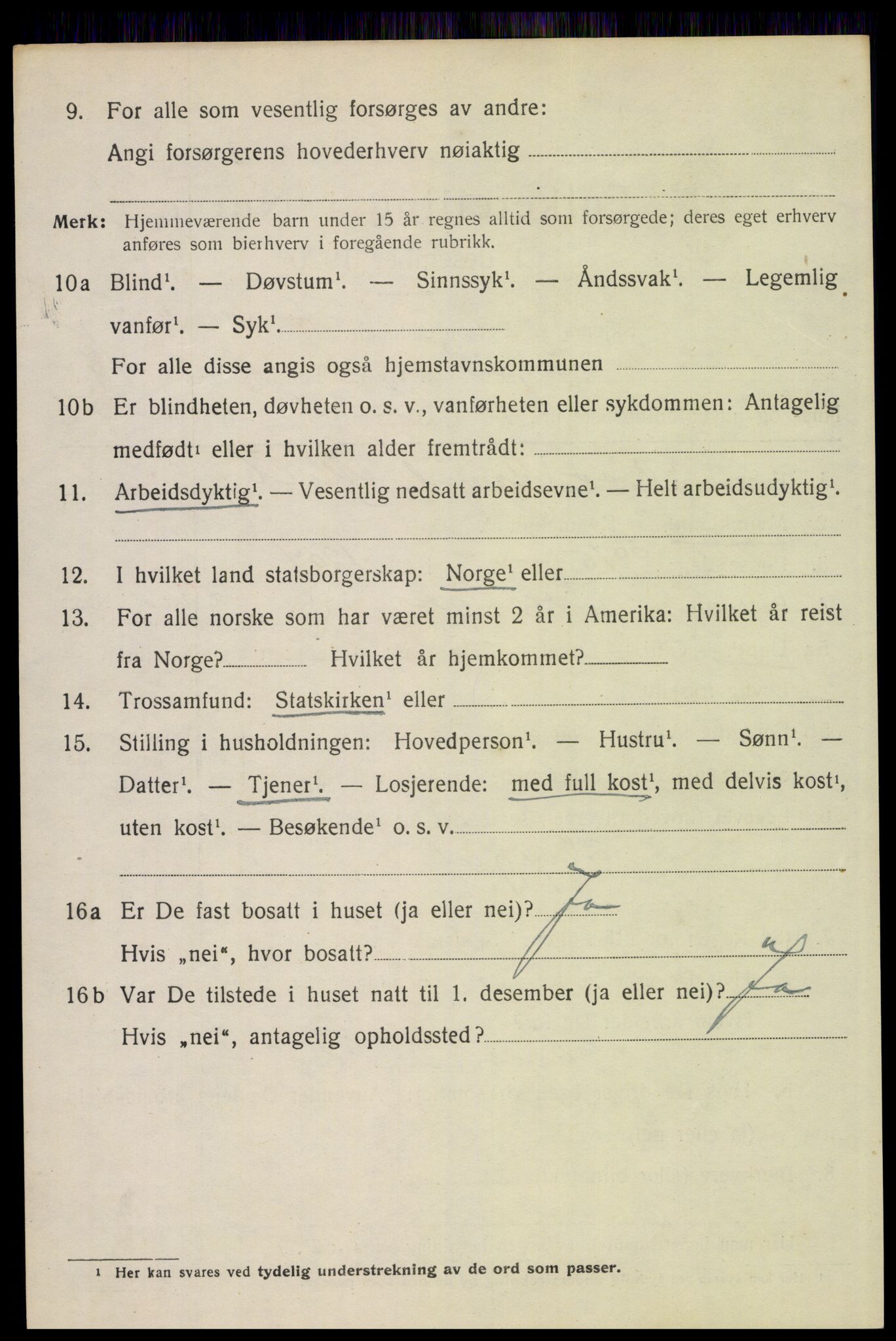 SAH, Folketelling 1920 for 0428 Trysil herred, 1920, s. 11916