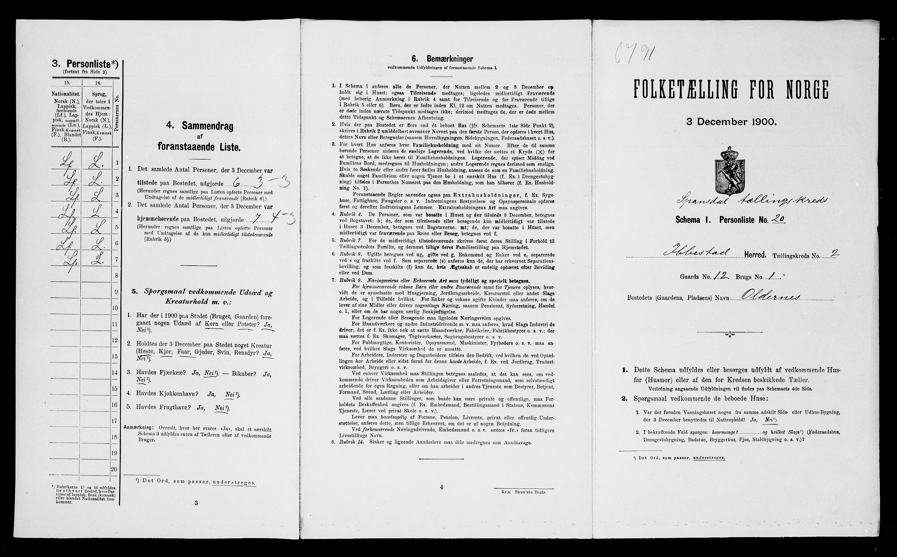 SATØ, Folketelling 1900 for 1917 Ibestad herred, 1900, s. 391