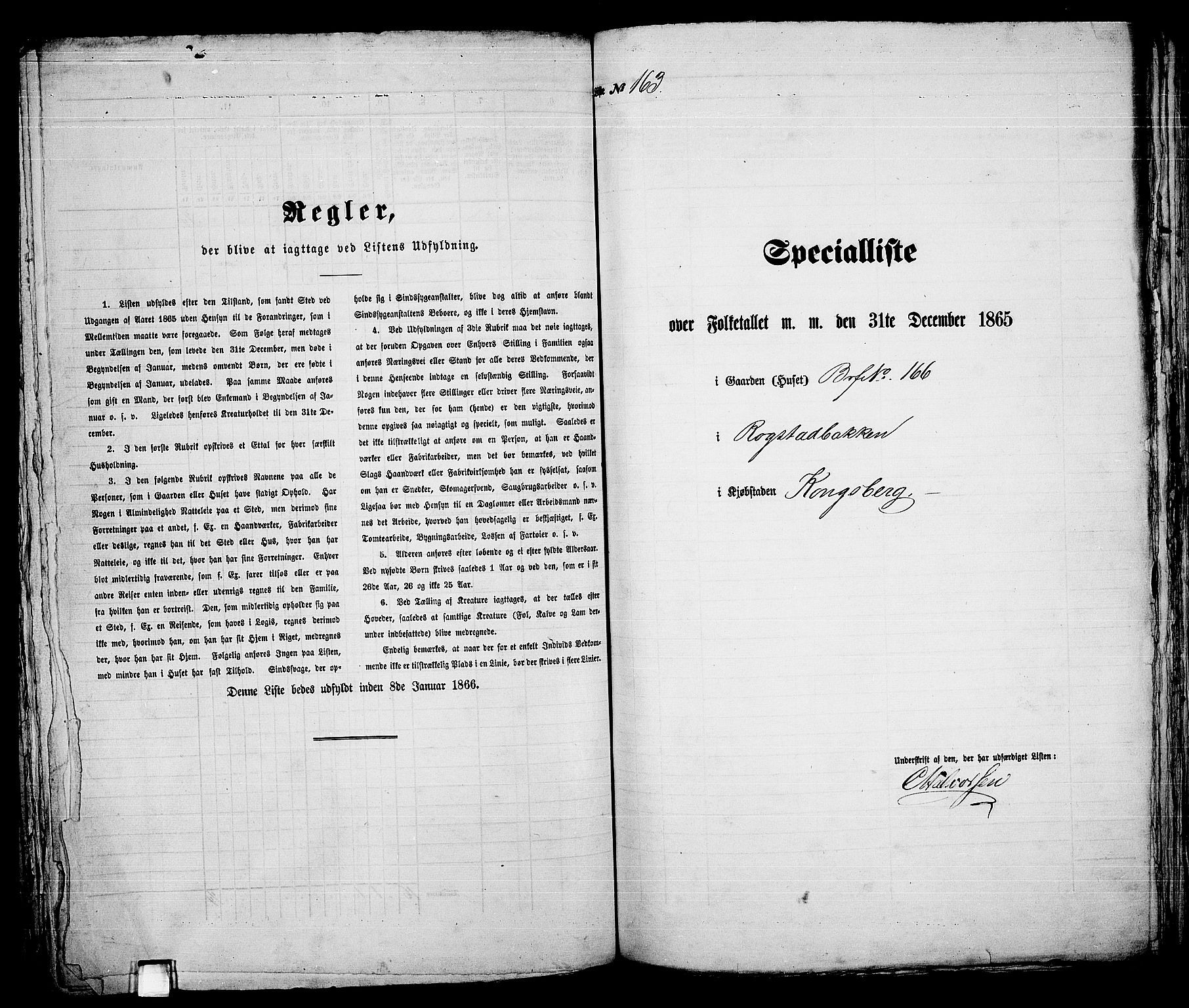 RA, Folketelling 1865 for 0604B Kongsberg prestegjeld, Kongsberg kjøpstad, 1865, s. 338