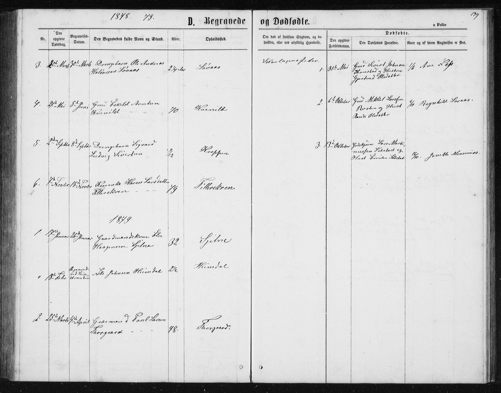 Ministerialprotokoller, klokkerbøker og fødselsregistre - Sør-Trøndelag, AV/SAT-A-1456/621/L0459: Klokkerbok nr. 621C02, 1866-1895, s. 139