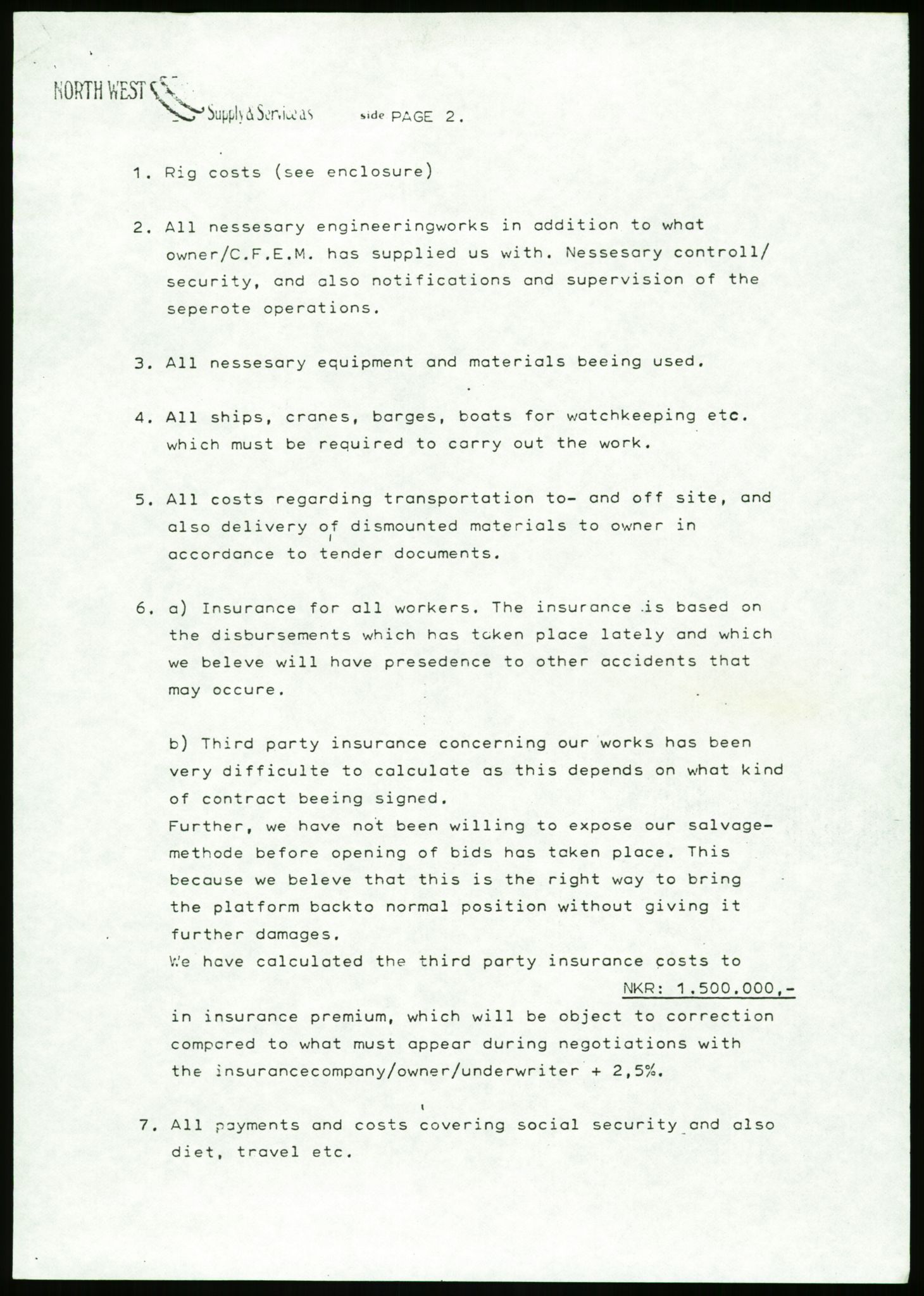 Pa 1503 - Stavanger Drilling AS, AV/SAST-A-101906/Da/L0013: Alexander L. Kielland - Saks- og korrespondansearkiv, 1980, s. 49