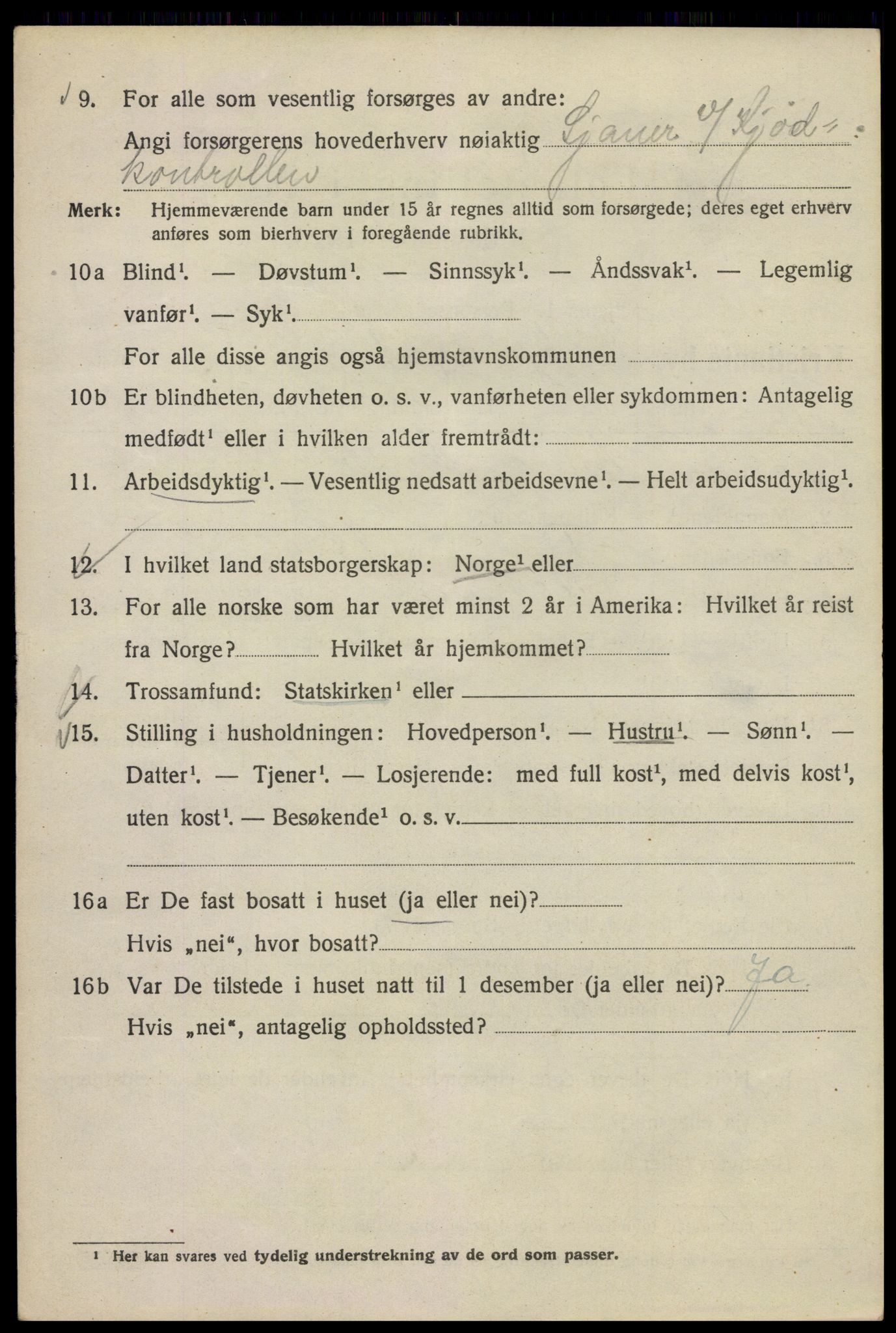 SAO, Folketelling 1920 for 0301 Kristiania kjøpstad, 1920, s. 514494