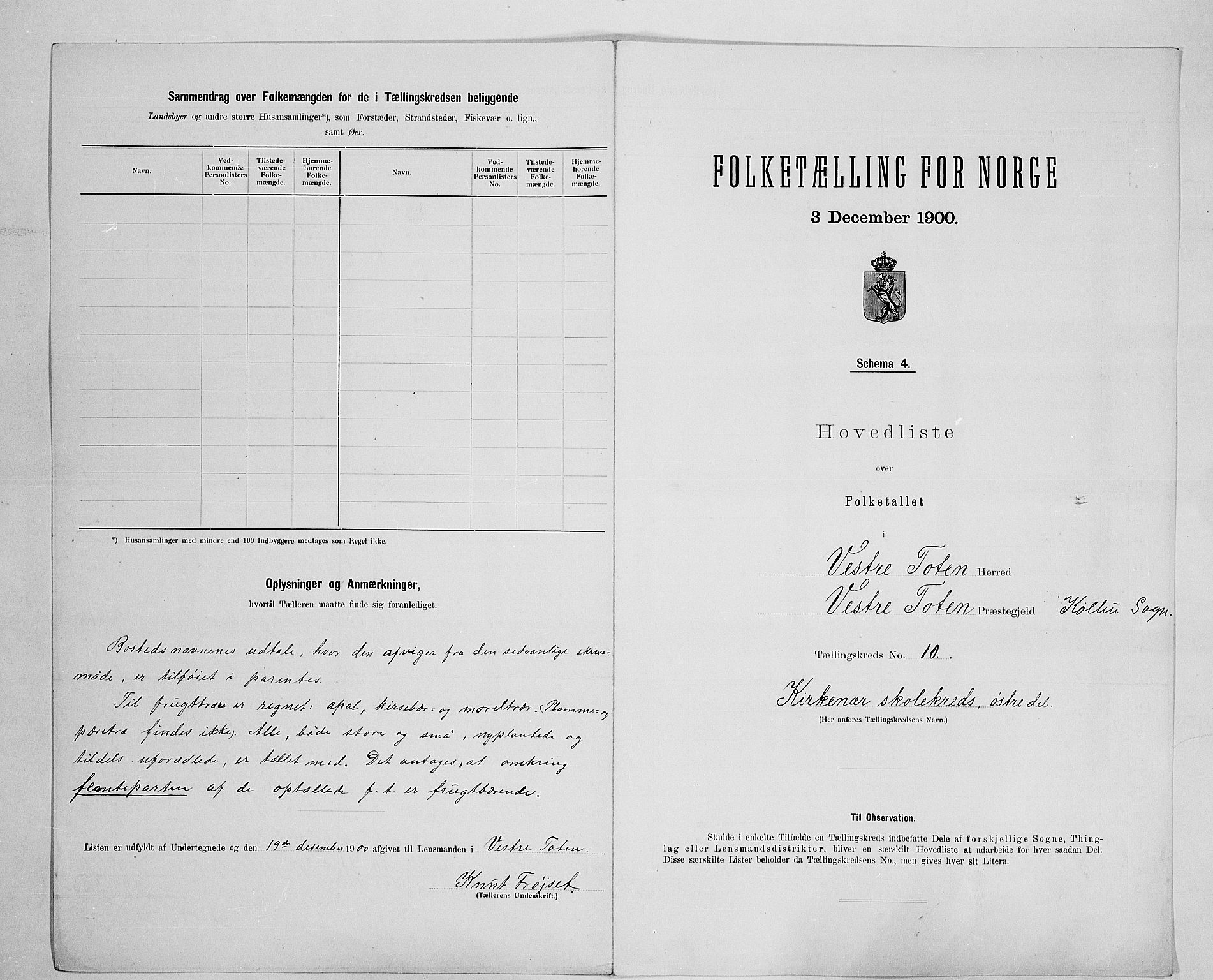 SAH, Folketelling 1900 for 0529 Vestre Toten herred, 1900, s. 49