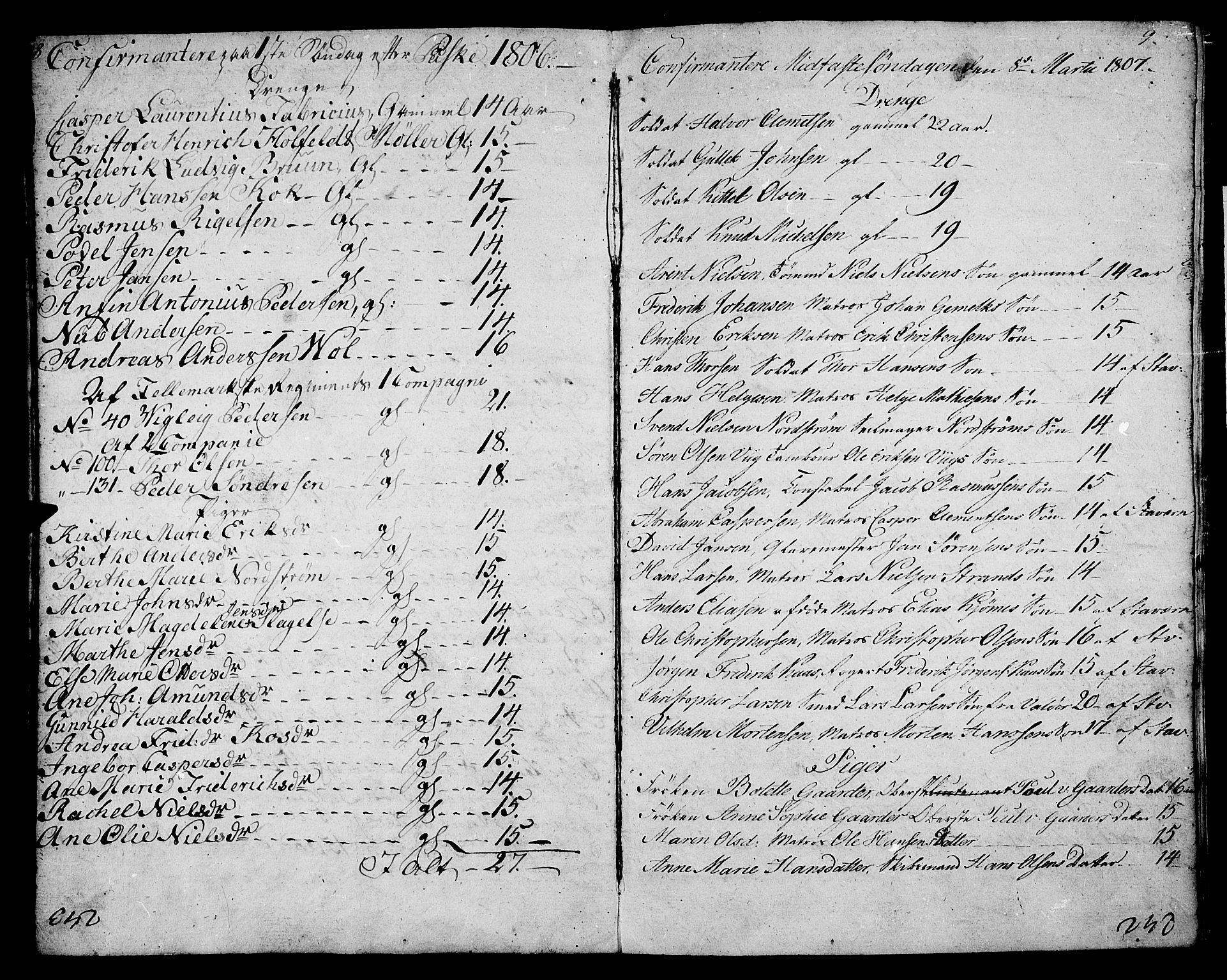 Stavern kirkebøker, AV/SAKO-A-318/F/Fa/L0005: Ministerialbok nr. 5, 1800-1816, s. 8-9