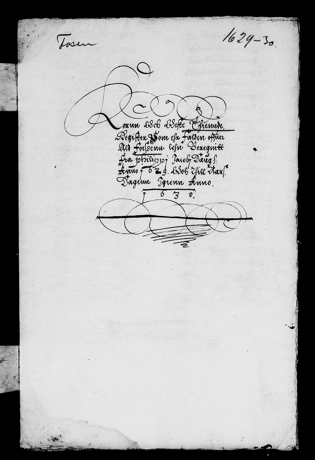 Rentekammeret inntil 1814, Reviderte regnskaper, Lensregnskaper, AV/RA-EA-5023/R/Rb/Rbw/L0041: Trondheim len, 1629-1630