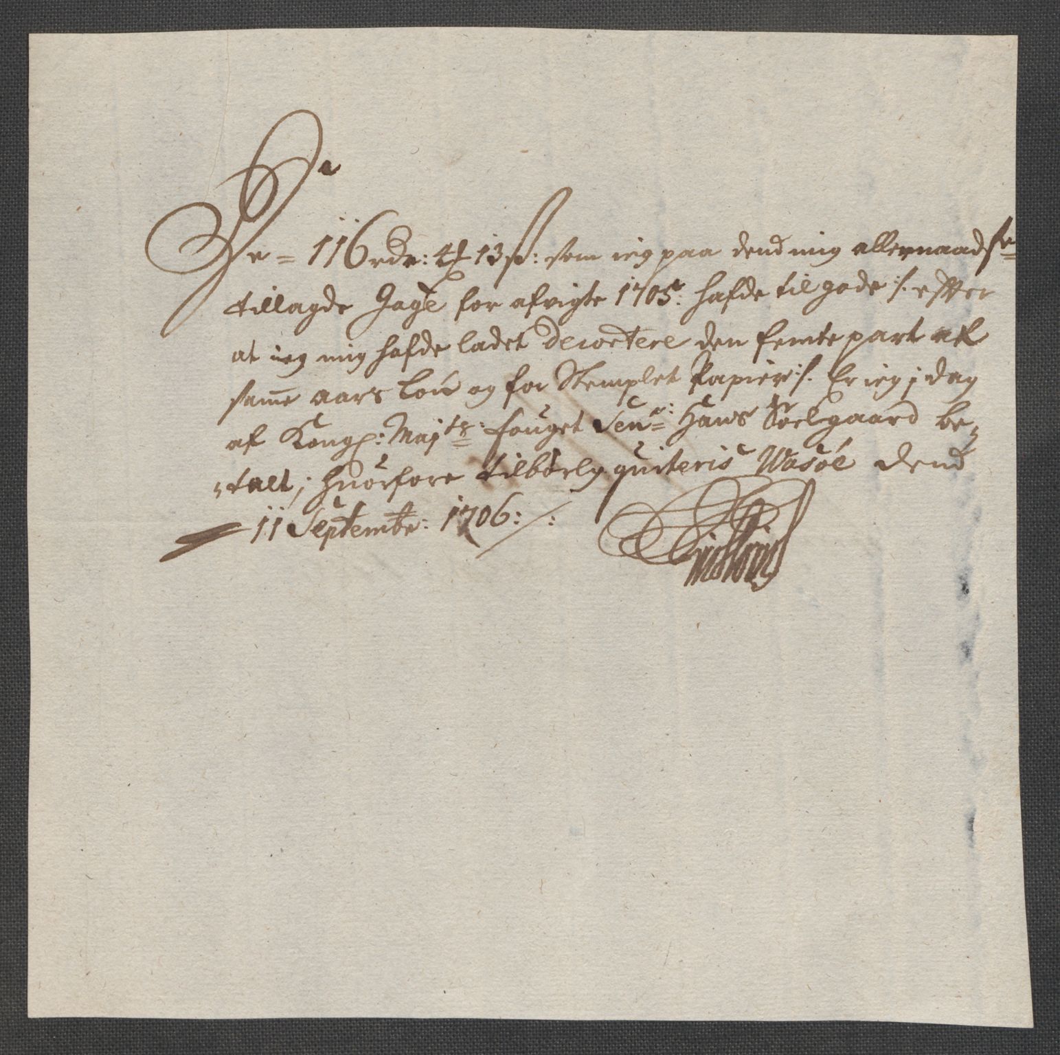 Rentekammeret inntil 1814, Reviderte regnskaper, Fogderegnskap, AV/RA-EA-4092/R69/L4853: Fogderegnskap Finnmark/Vardøhus, 1705-1706, s. 256