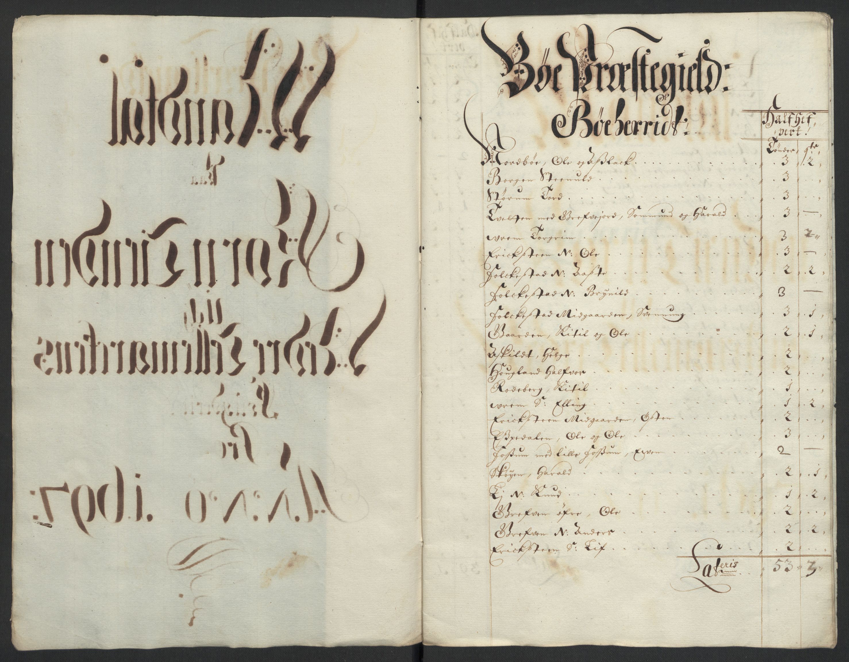 Rentekammeret inntil 1814, Reviderte regnskaper, Fogderegnskap, AV/RA-EA-4092/R36/L2096: Fogderegnskap Øvre og Nedre Telemark og Bamble, 1697, s. 29