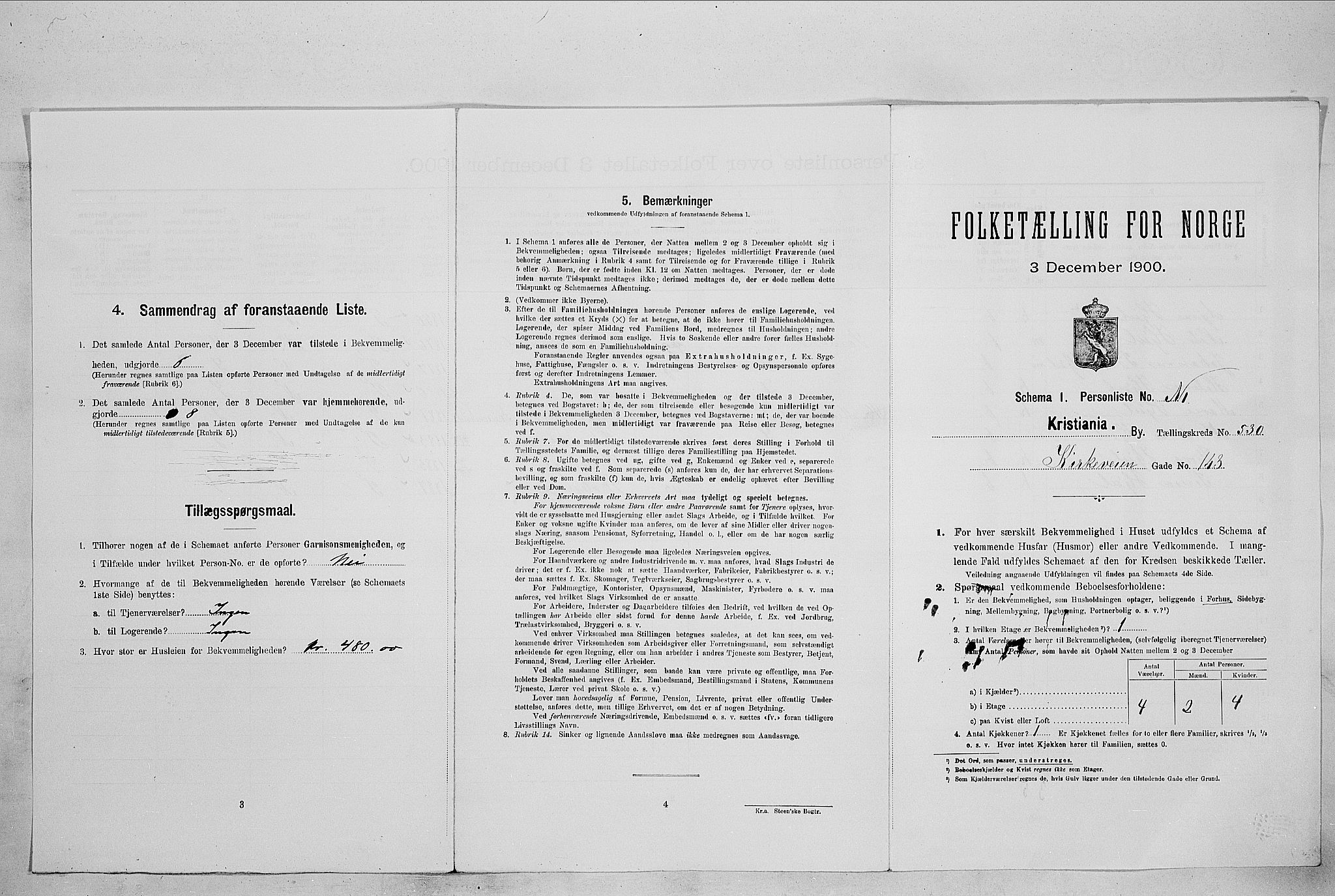 SAO, Folketelling 1900 for 0301 Kristiania kjøpstad, 1900, s. 46477