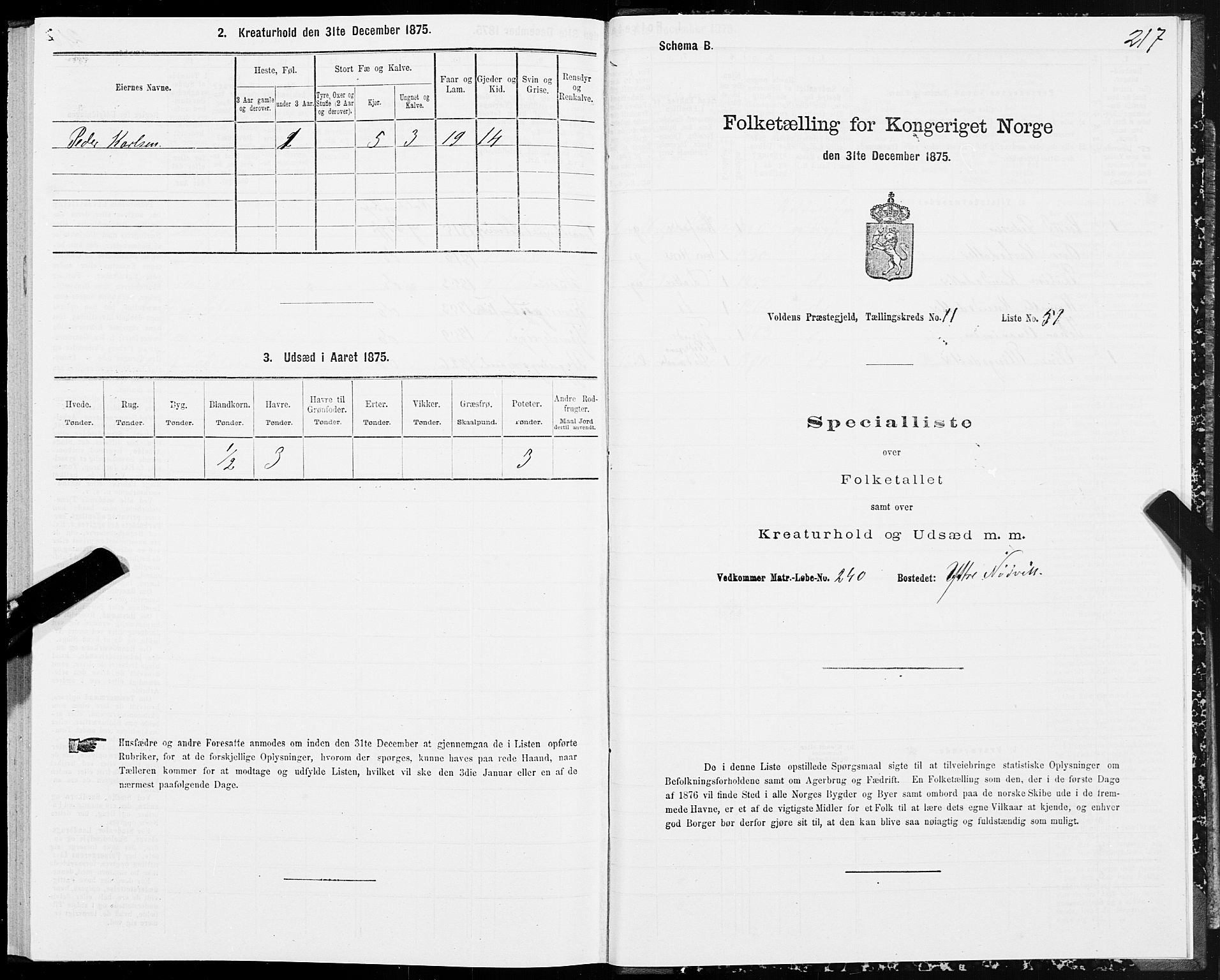 SAT, Folketelling 1875 for 1519P Volda prestegjeld, 1875, s. 6217