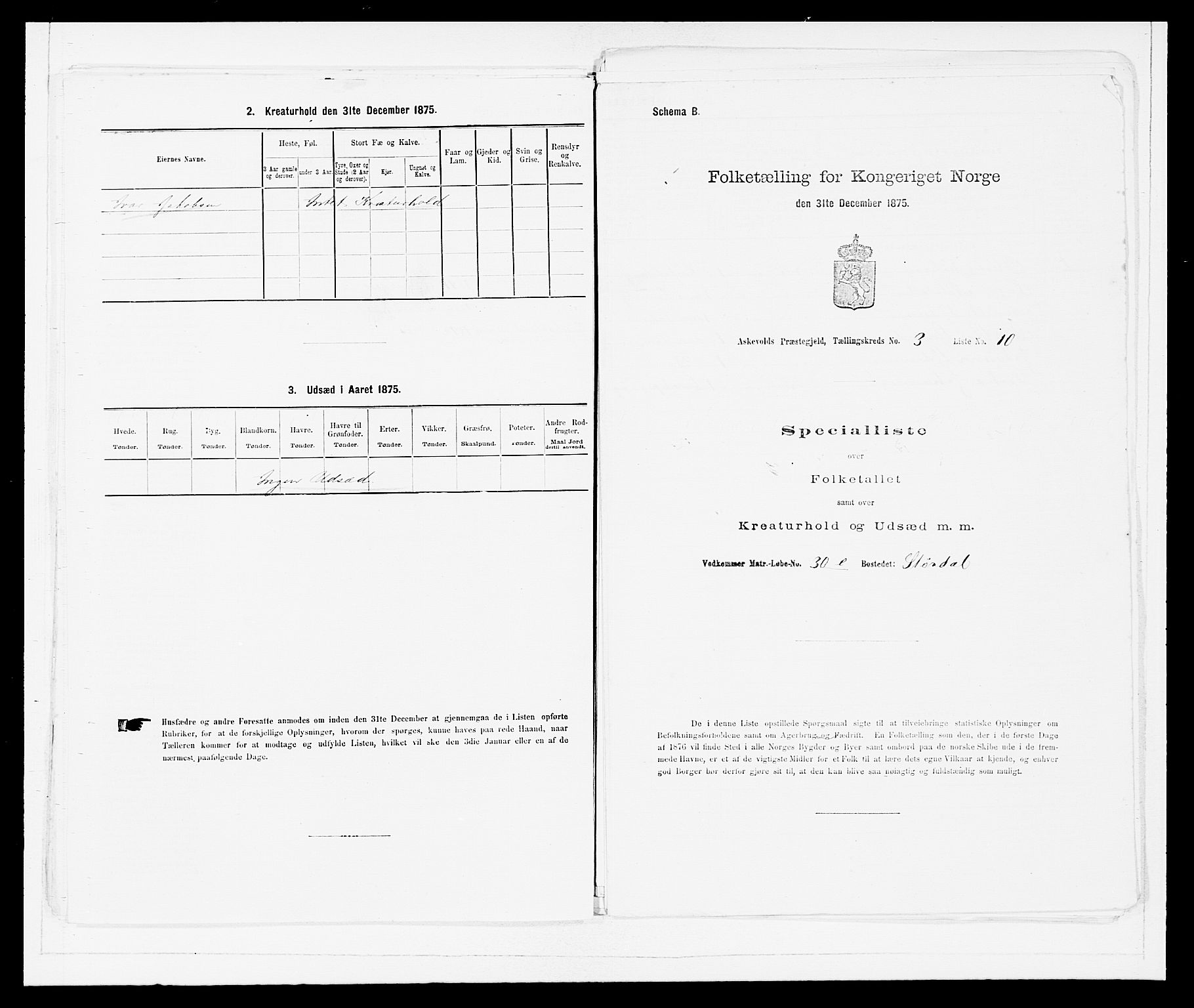 SAB, Folketelling 1875 for 1428P Askvoll prestegjeld, 1875, s. 183