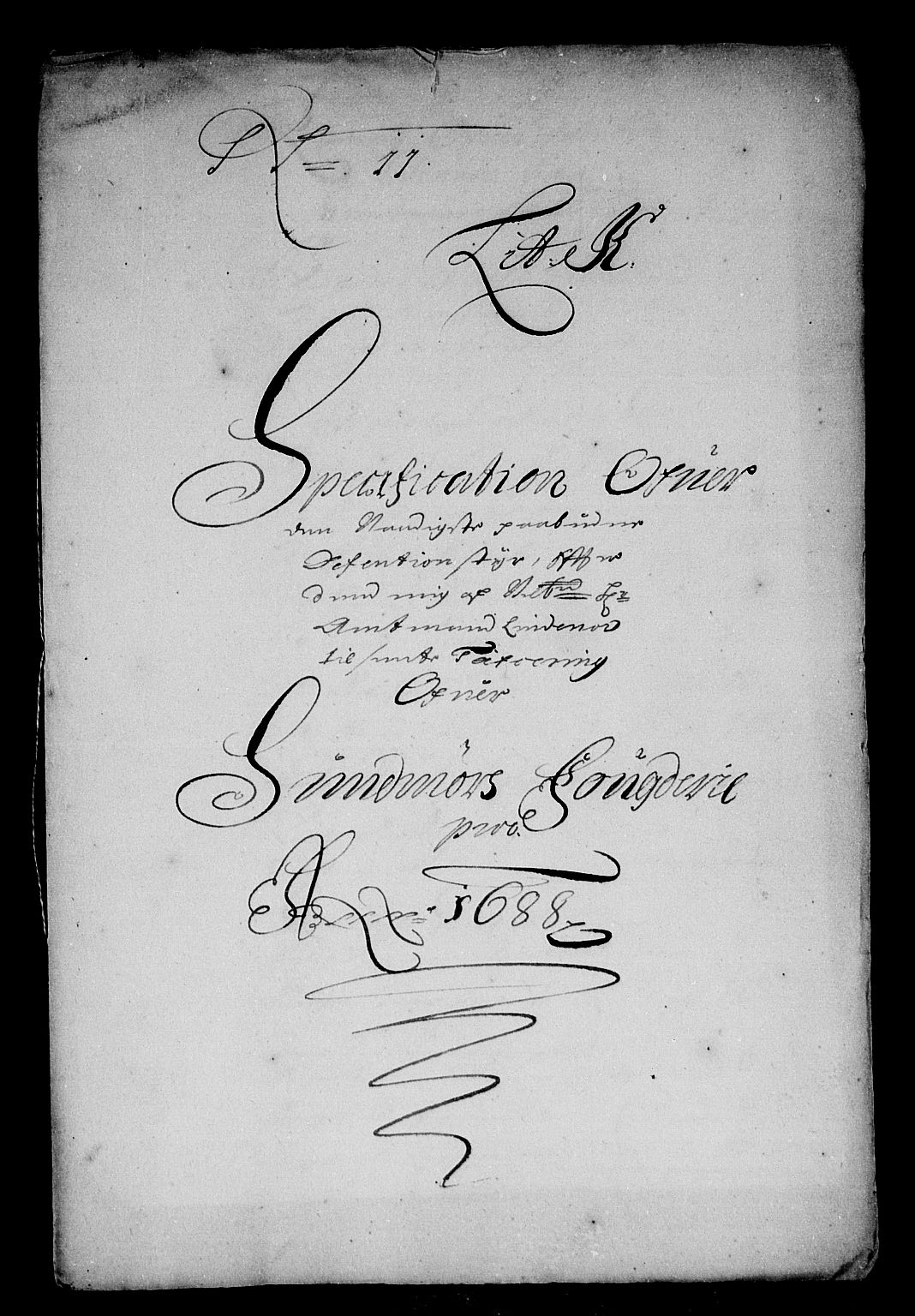 Rentekammeret inntil 1814, Reviderte regnskaper, Stiftamtstueregnskaper, Bergen stiftamt, RA/EA-6043/R/Rc/L0088: Bergen stiftamt, 1688