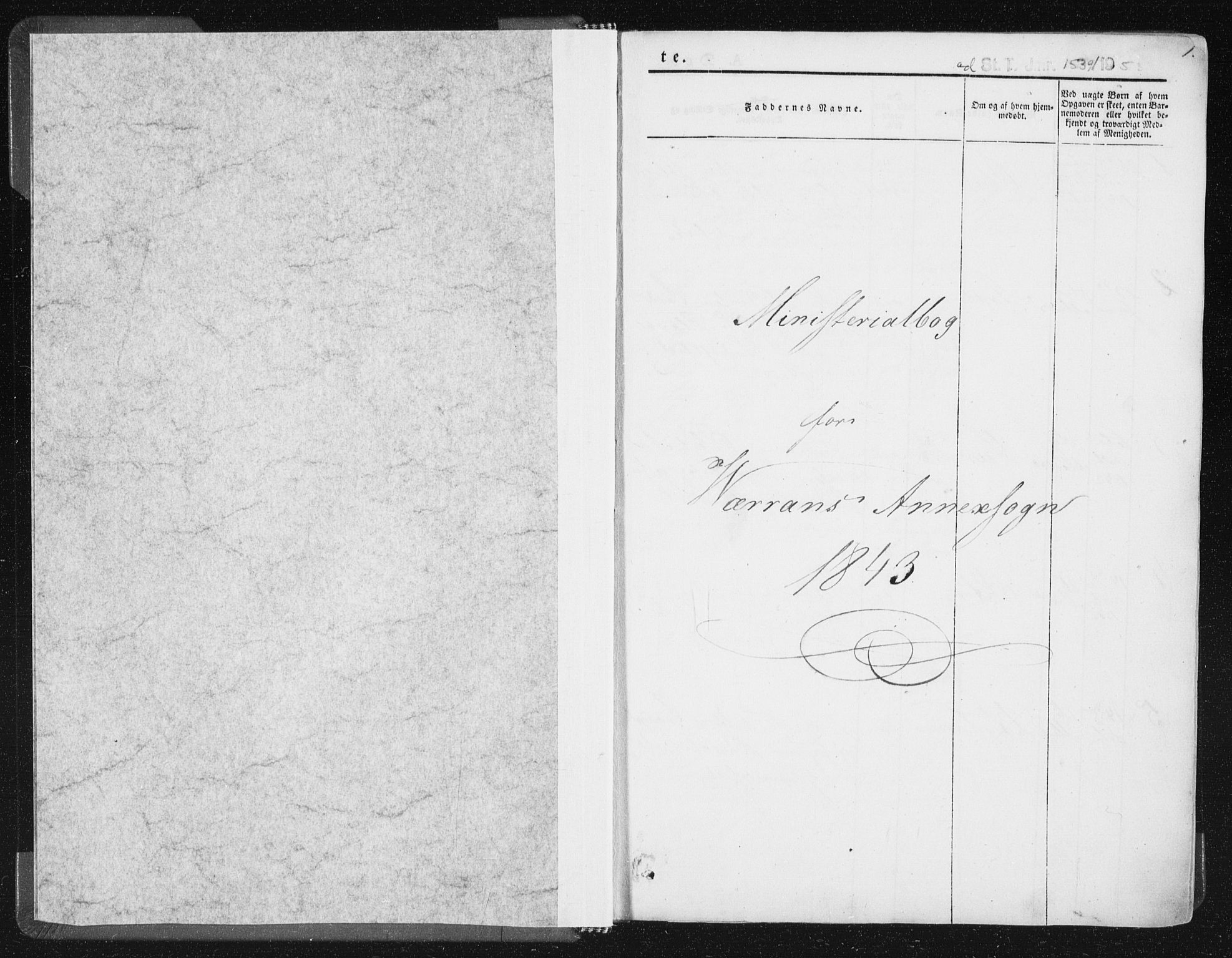 Ministerialprotokoller, klokkerbøker og fødselsregistre - Nord-Trøndelag, SAT/A-1458/744/L0418: Ministerialbok nr. 744A02, 1843-1866, s. 1