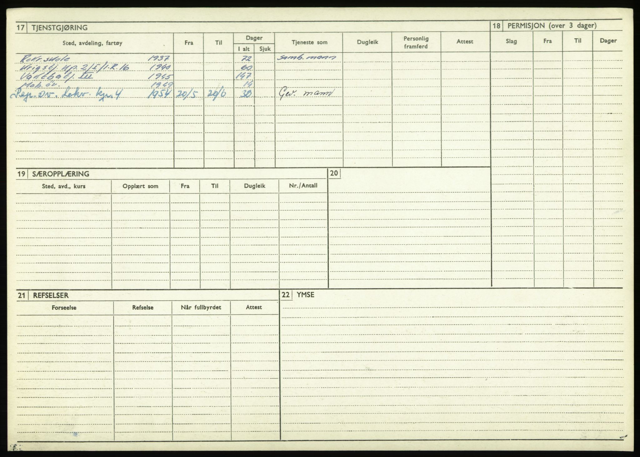 Forsvaret, Troms infanteriregiment nr. 16, AV/RA-RAFA-3146/P/Pa/L0021: Rulleblad for regimentets menige mannskaper, årsklasse 1937, 1937, s. 204