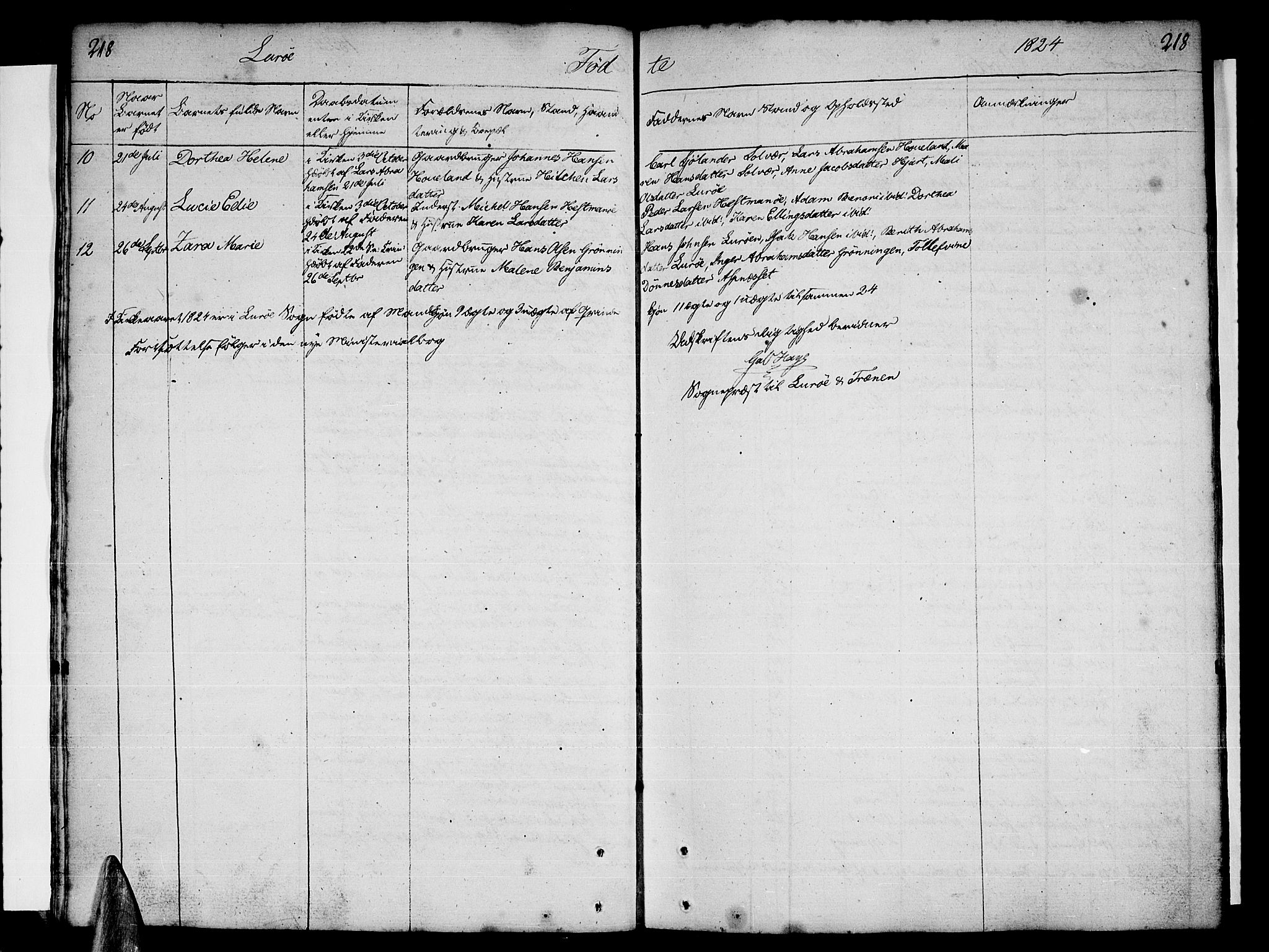 Ministerialprotokoller, klokkerbøker og fødselsregistre - Nordland, SAT/A-1459/839/L0563: Ministerialbok nr. 839A01 /1, 1767-1824, s. 217-218