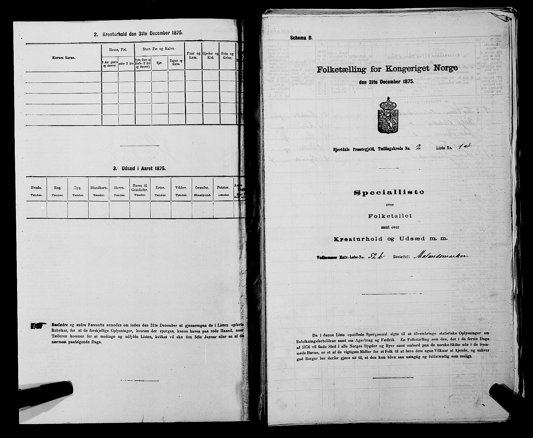 SAKO, Folketelling 1875 for 0827P Hjartdal prestegjeld, 1875, s. 200