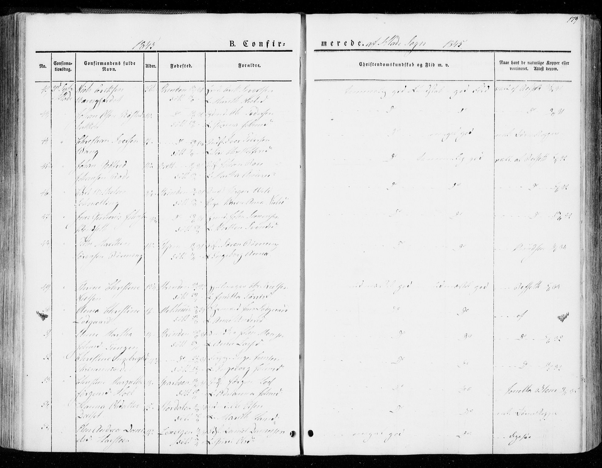 Ministerialprotokoller, klokkerbøker og fødselsregistre - Sør-Trøndelag, SAT/A-1456/606/L0290: Ministerialbok nr. 606A05, 1841-1847, s. 179