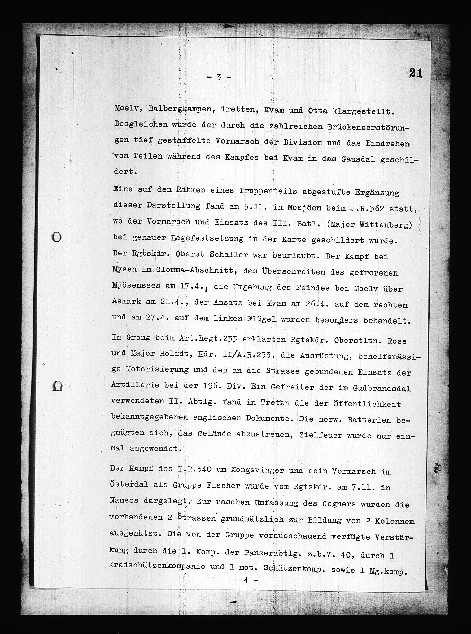 Documents Section, AV/RA-RAFA-2200/V/L0084: Amerikansk mikrofilm "Captured German Documents".
Box No. 723.  FKA jnr. 615/1954., 1940, s. 124