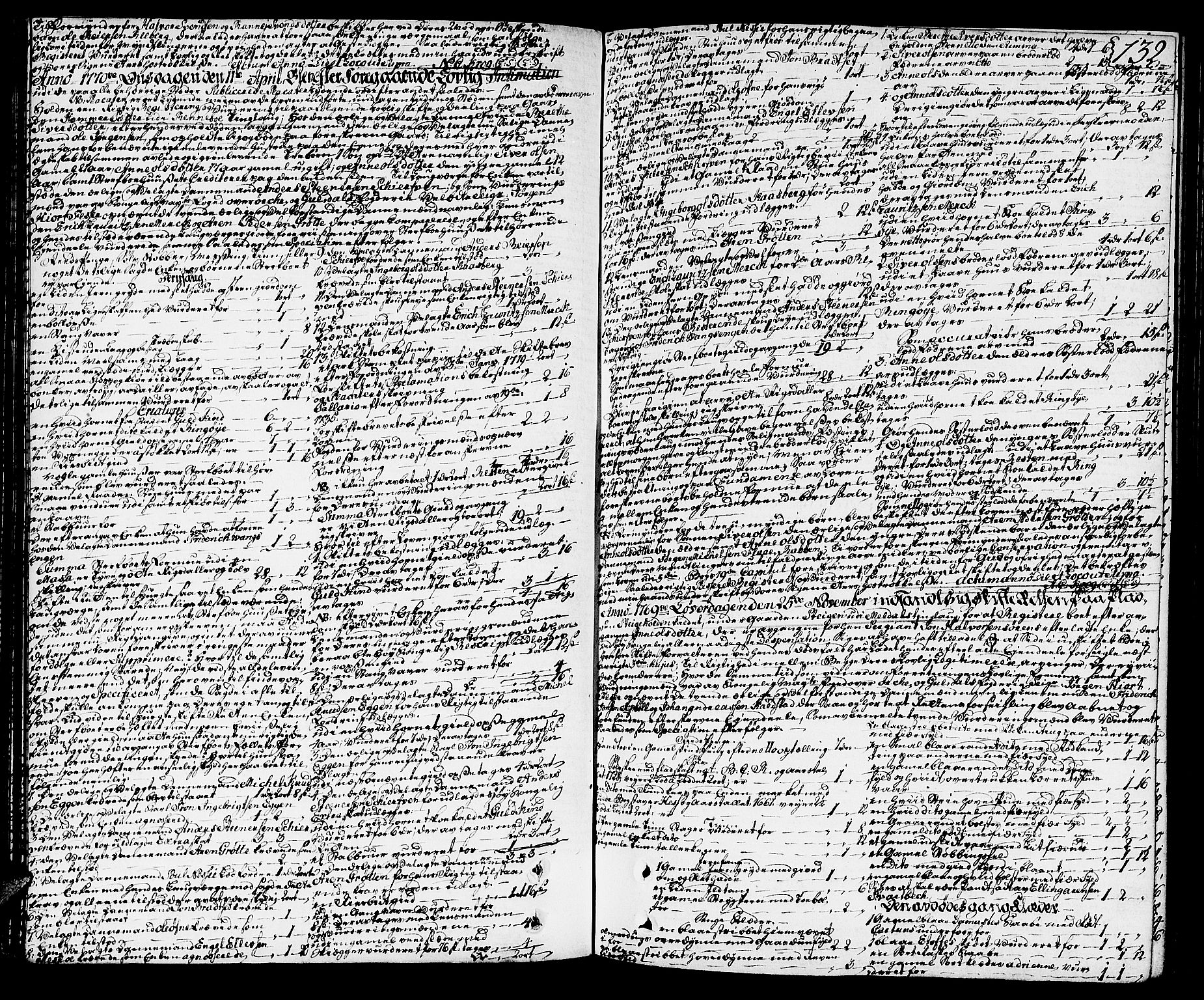 Orkdal sorenskriveri, SAT/A-4169/1/3/3Aa/L0007: Skifteprotokoller, 1767-1782, s. 131b-132a