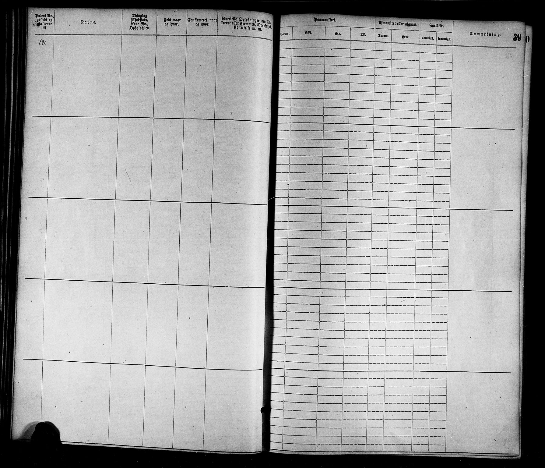 Egersund mønstringskrets, SAK/2031-0019/F/Fa/L0001: Annotasjonsrulle nr 1-1440 med register, O-1, 1869-1895, s. 54