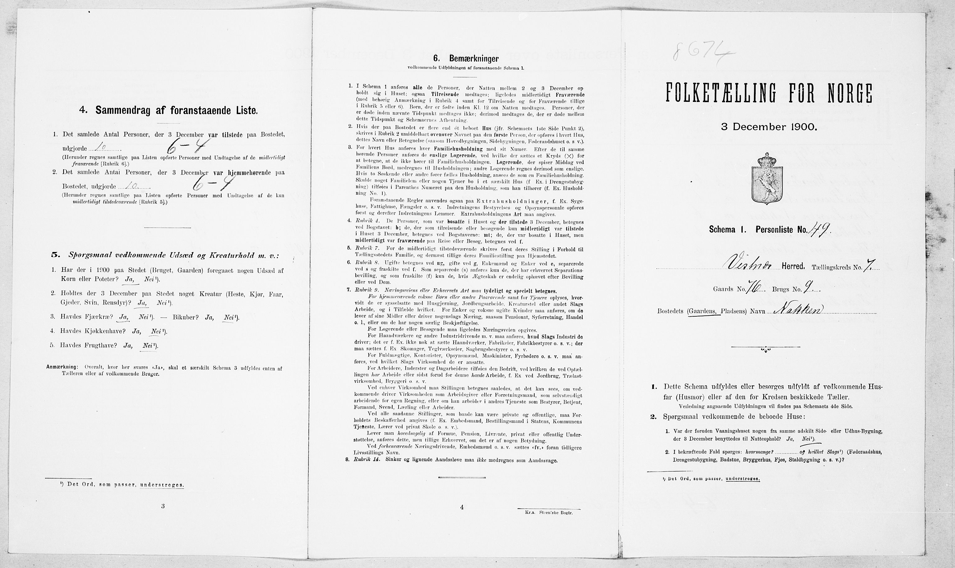 SAT, Folketelling 1900 for 1535 Vestnes herred, 1900, s. 771