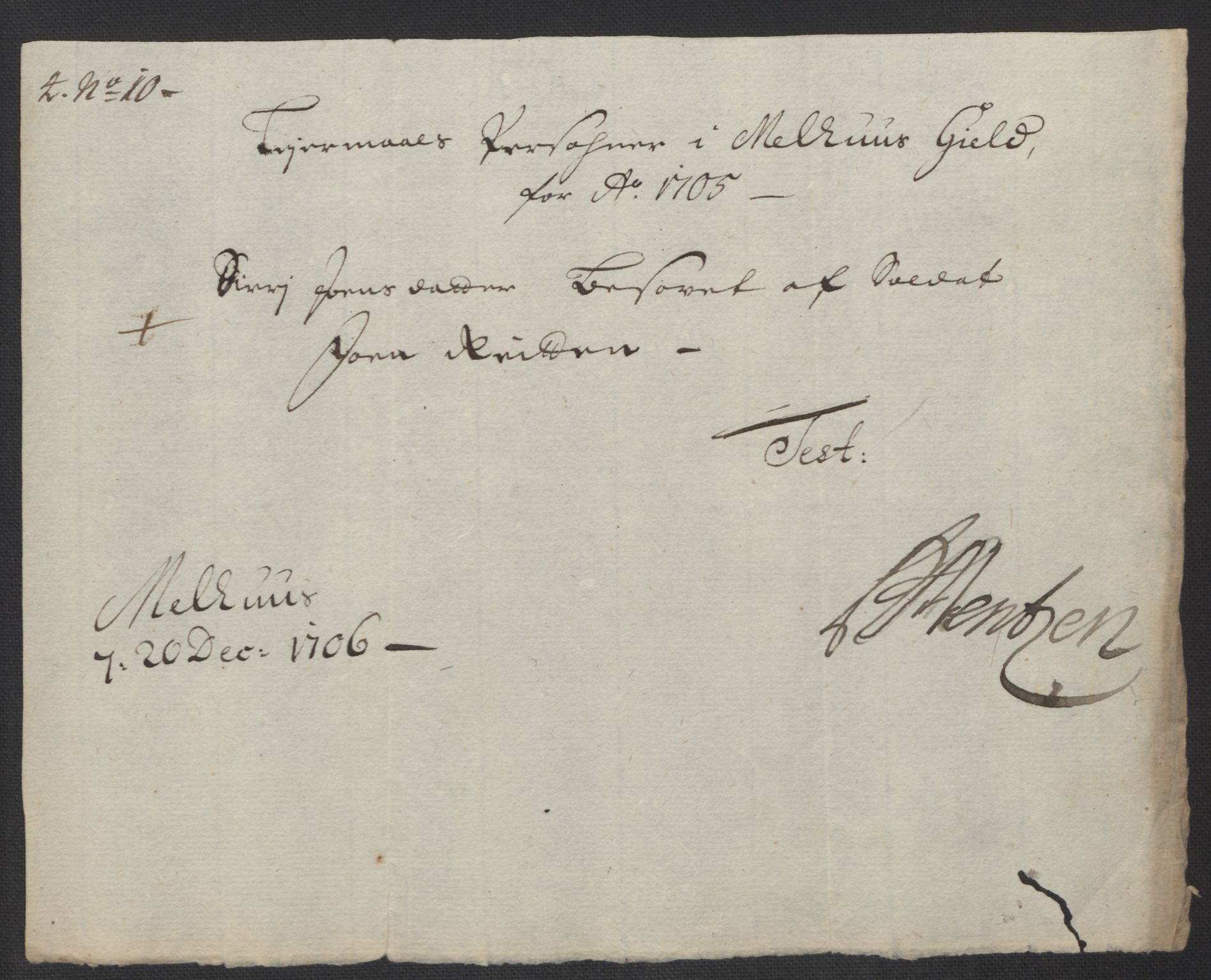 Rentekammeret inntil 1814, Reviderte regnskaper, Fogderegnskap, AV/RA-EA-4092/R60/L3955: Fogderegnskap Orkdal og Gauldal, 1705, s. 546