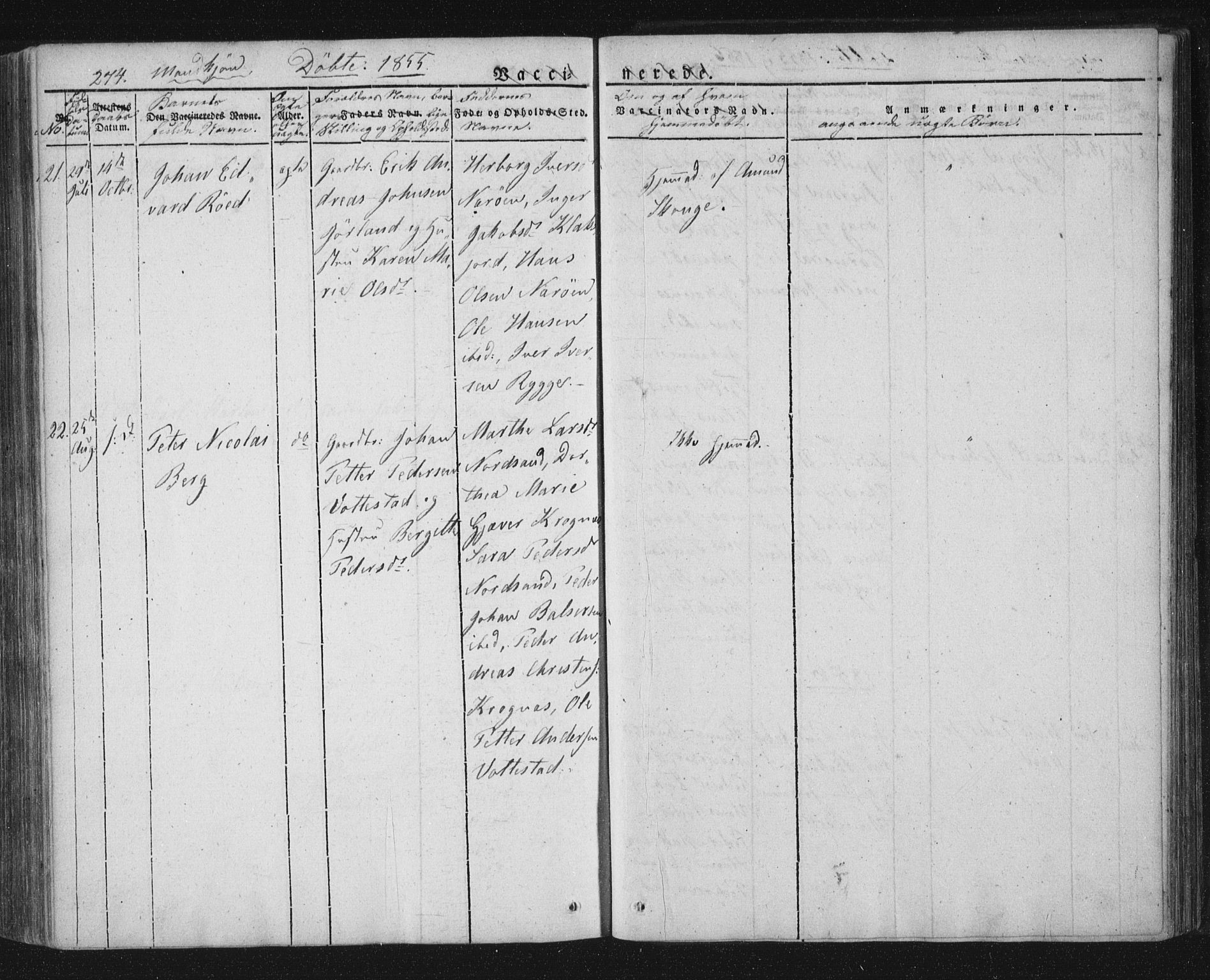 Ministerialprotokoller, klokkerbøker og fødselsregistre - Nordland, AV/SAT-A-1459/893/L1332: Ministerialbok nr. 893A05, 1841-1858, s. 274