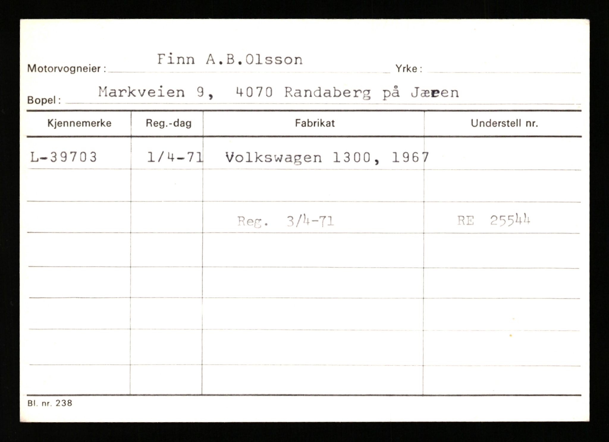 Stavanger trafikkstasjon, SAST/A-101942/0/G/L0006: Registreringsnummer: 34250 - 49007, 1930-1971, s. 1455