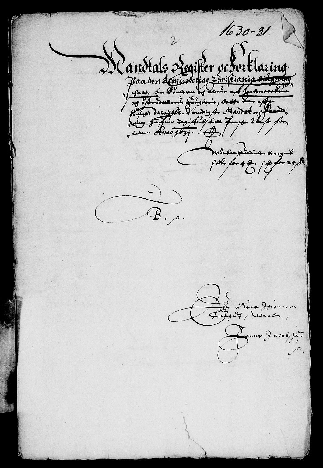 Rentekammeret inntil 1814, Reviderte regnskaper, Lensregnskaper, RA/EA-5023/R/Rb/Rba/L0103: Akershus len, 1629-1631