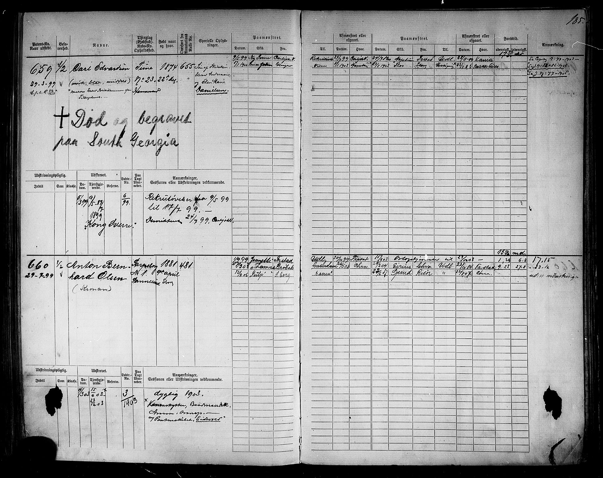 Sarpsborg mønstringskontor, SAO/A-10569c/F/Fc/Fcb/L0006: Hovedrulle, 1881-1915, s. 203