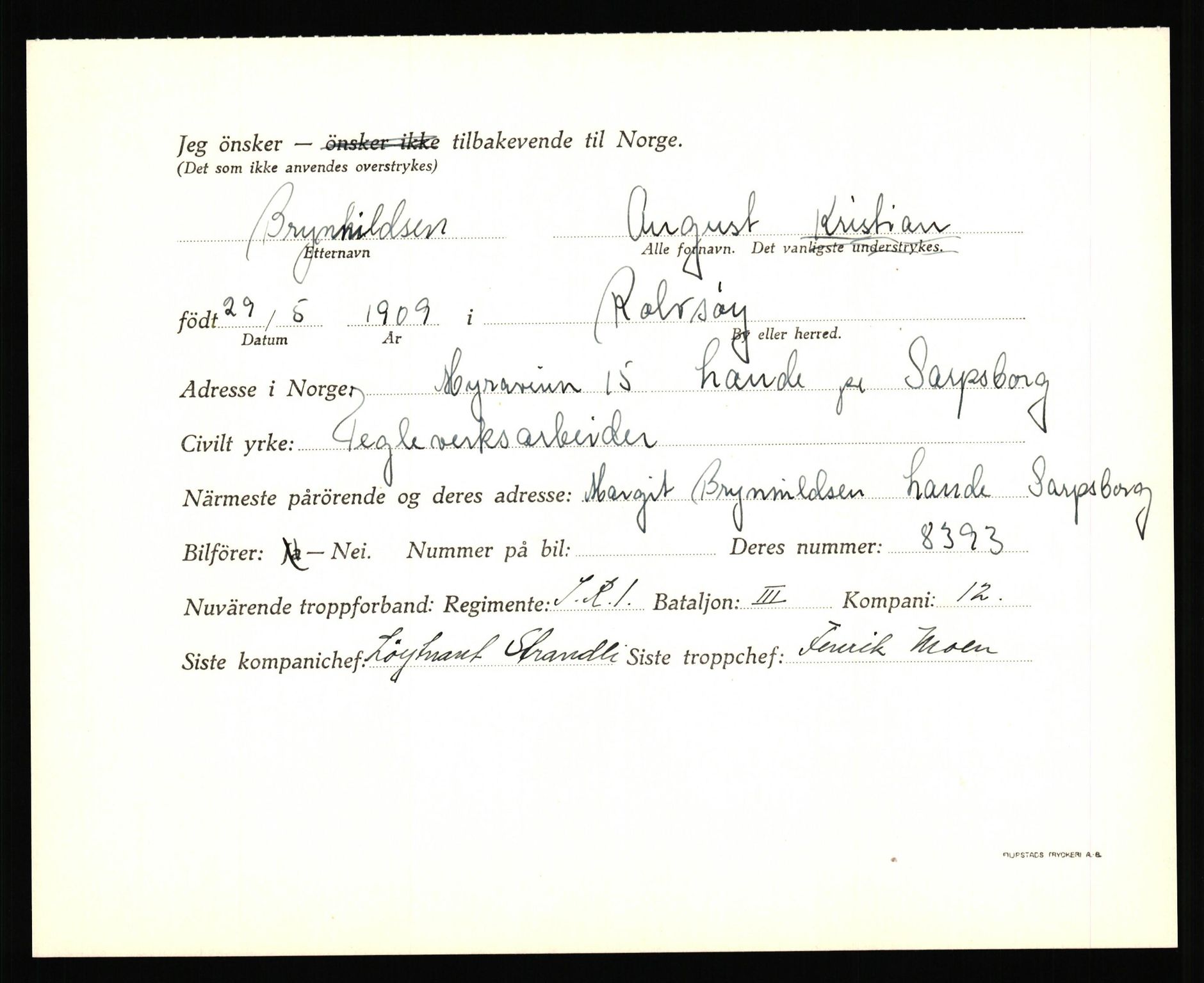 Forsvaret, Forsvarets krigshistoriske avdeling, AV/RA-RAFA-2017/Y/Yf/L0205b: Rommehed interneringsleir 1940 (tidligere FKA eske nr. 255)., 1940, s. 359