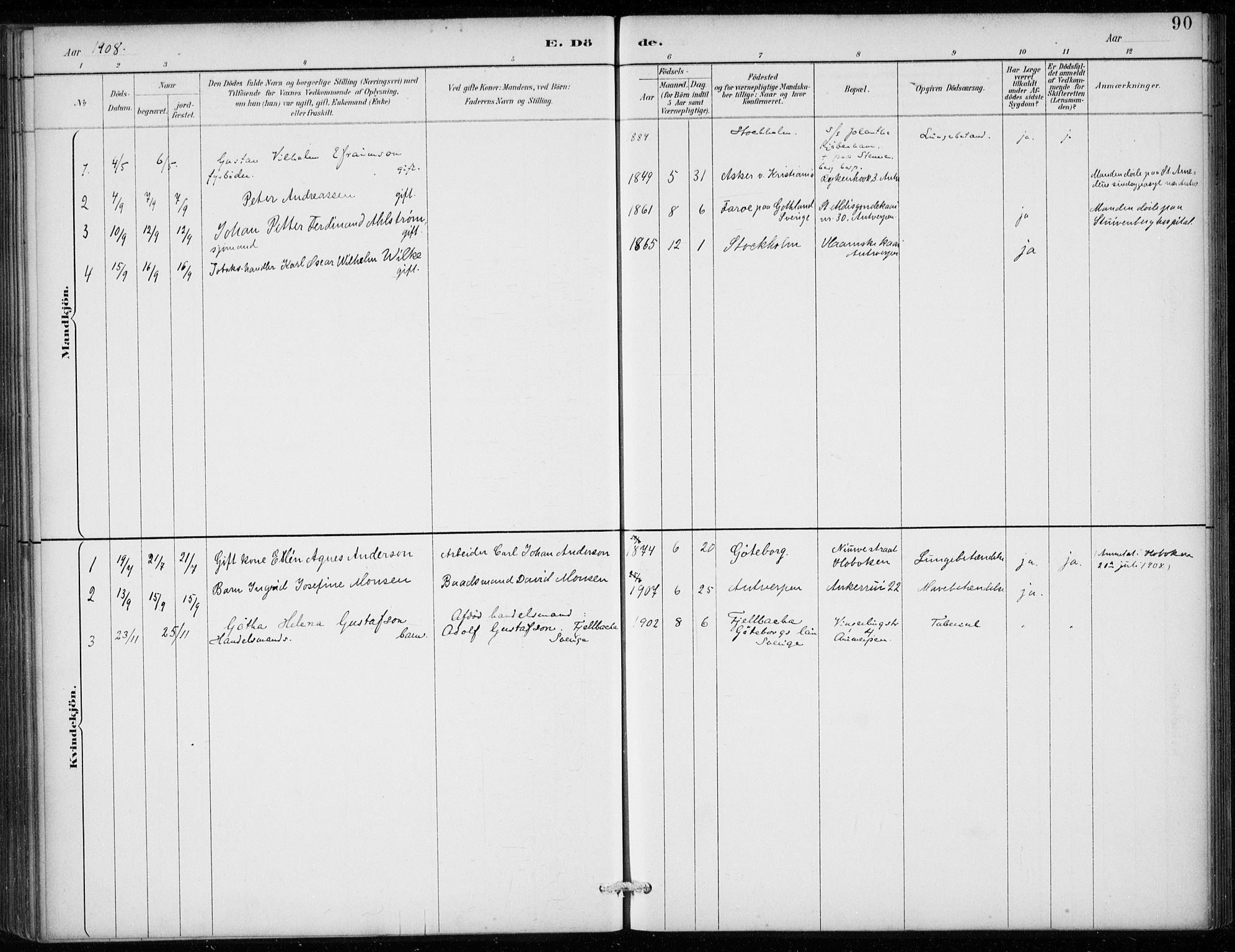 Den norske sjømannsmisjon i utlandet/Antwerpen, AV/SAB-SAB/PA-0105/H/Ha/L0002: Ministerialbok nr. A 2, 1887-1913, s. 90