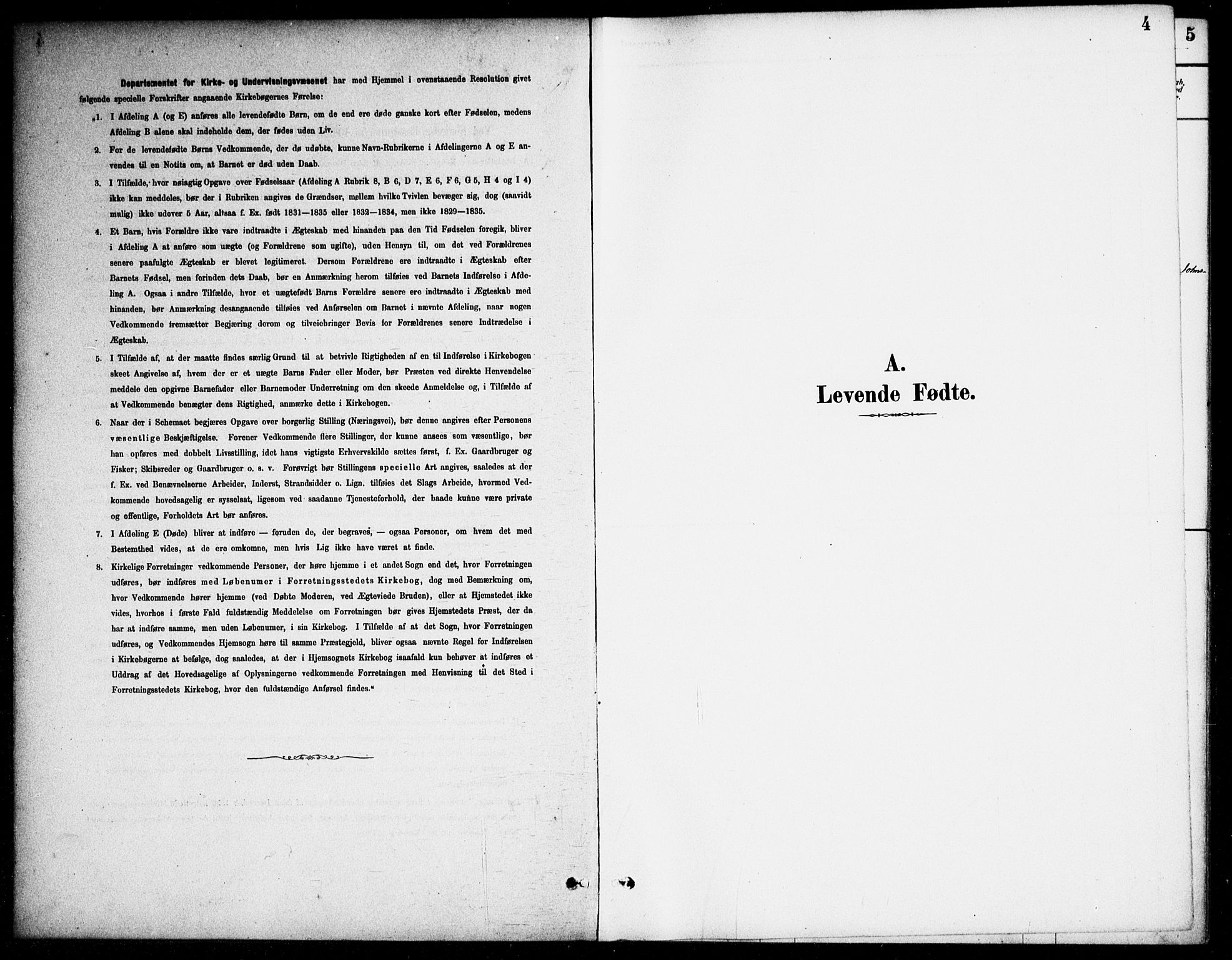 Bjelland sokneprestkontor, SAK/1111-0005/F/Fa/Fab/L0004: Ministerialbok nr. A 4, 1887-1920, s. 4