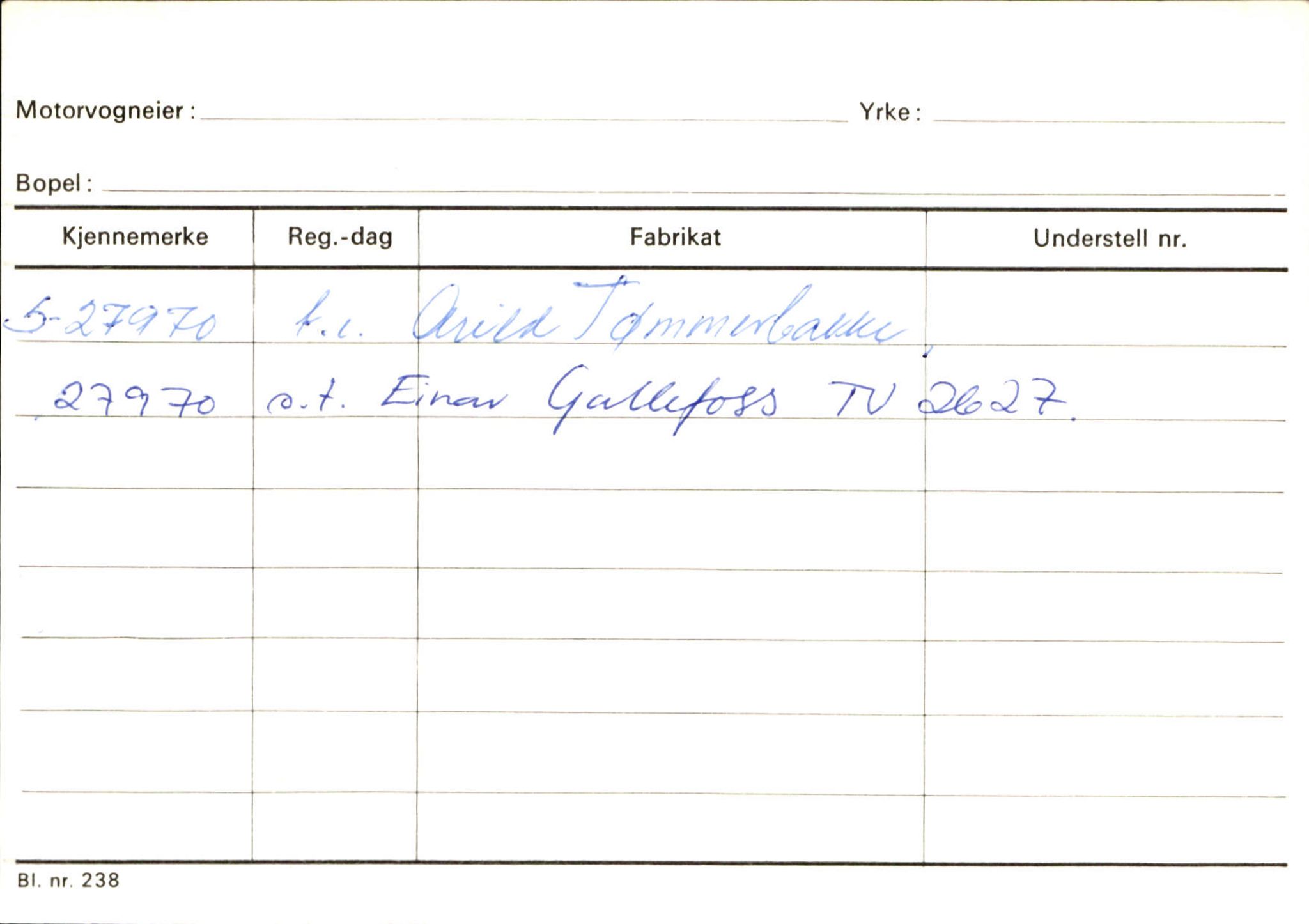 Statens vegvesen, Sogn og Fjordane vegkontor, AV/SAB-A-5301/4/F/L0125: Eigarregister Sogndal V-Å. Aurland A-Å. Fjaler A-N, 1945-1975, s. 1740