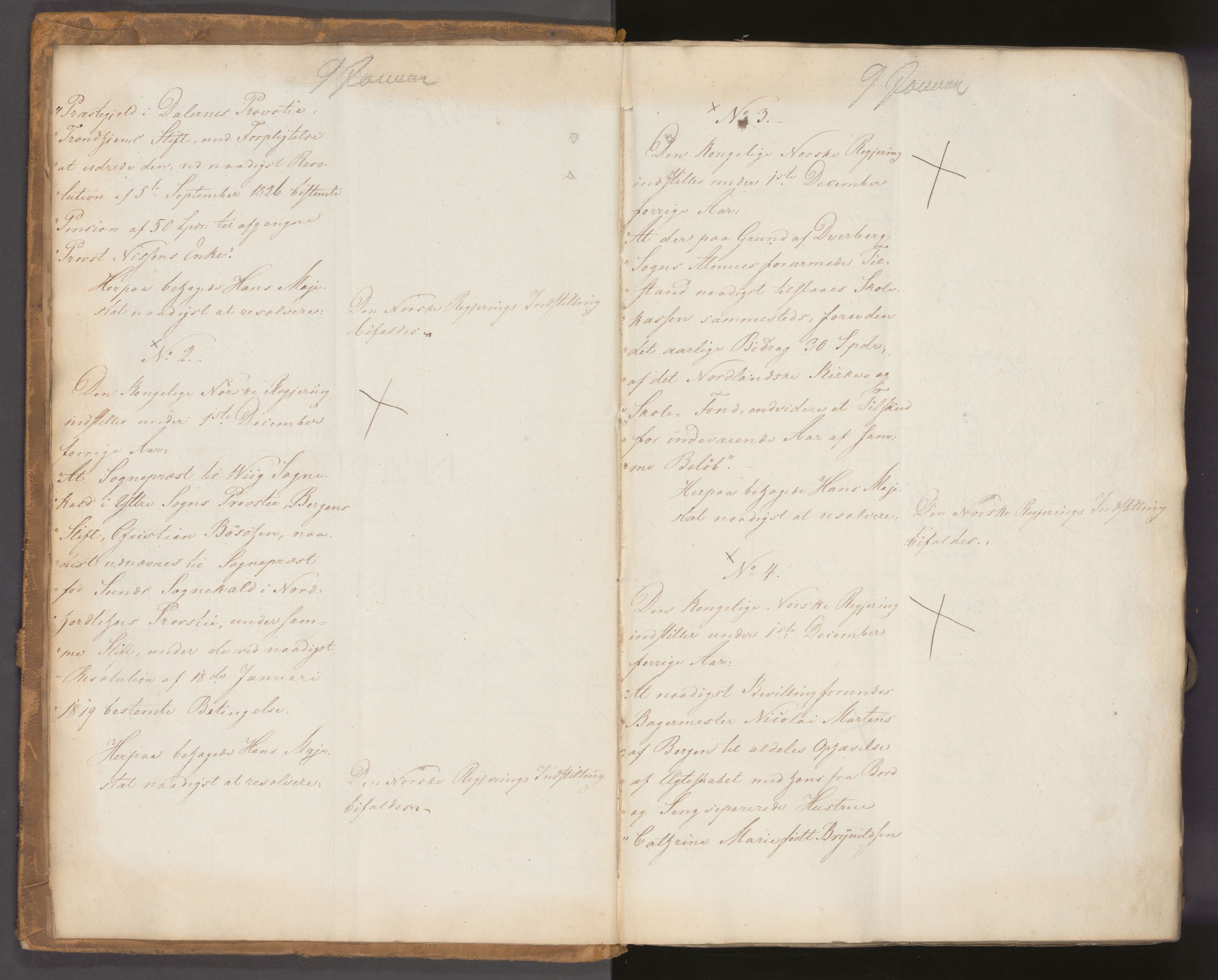 Statsrådssekretariatet, AV/RA-S-1001/A/Ab/L0024: Kgl. res. nr. 1-687a, 1. halvår, 1827