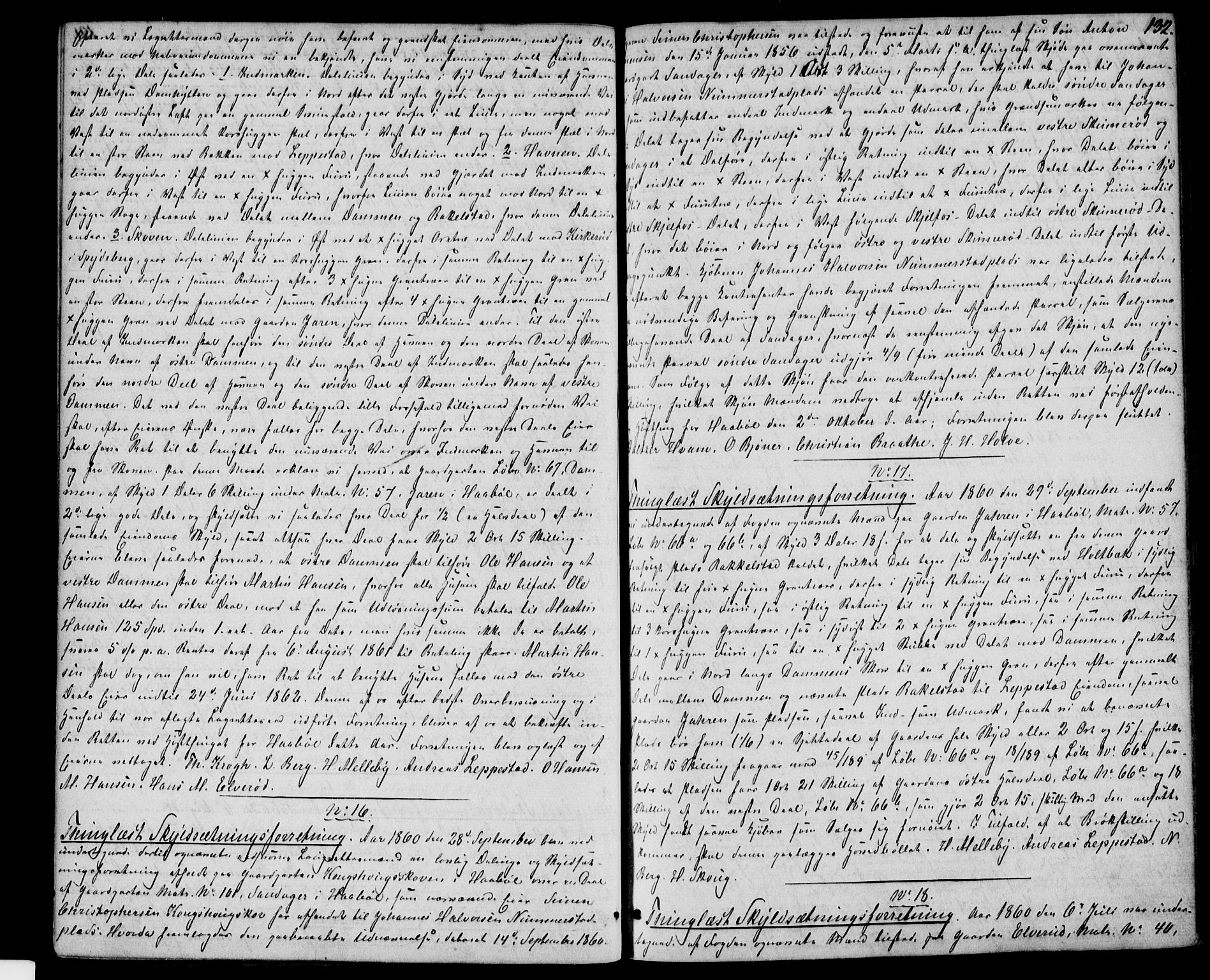 Moss sorenskriveri, SAO/A-10168: Pantebok nr. 12, 1859-1863, s. 132