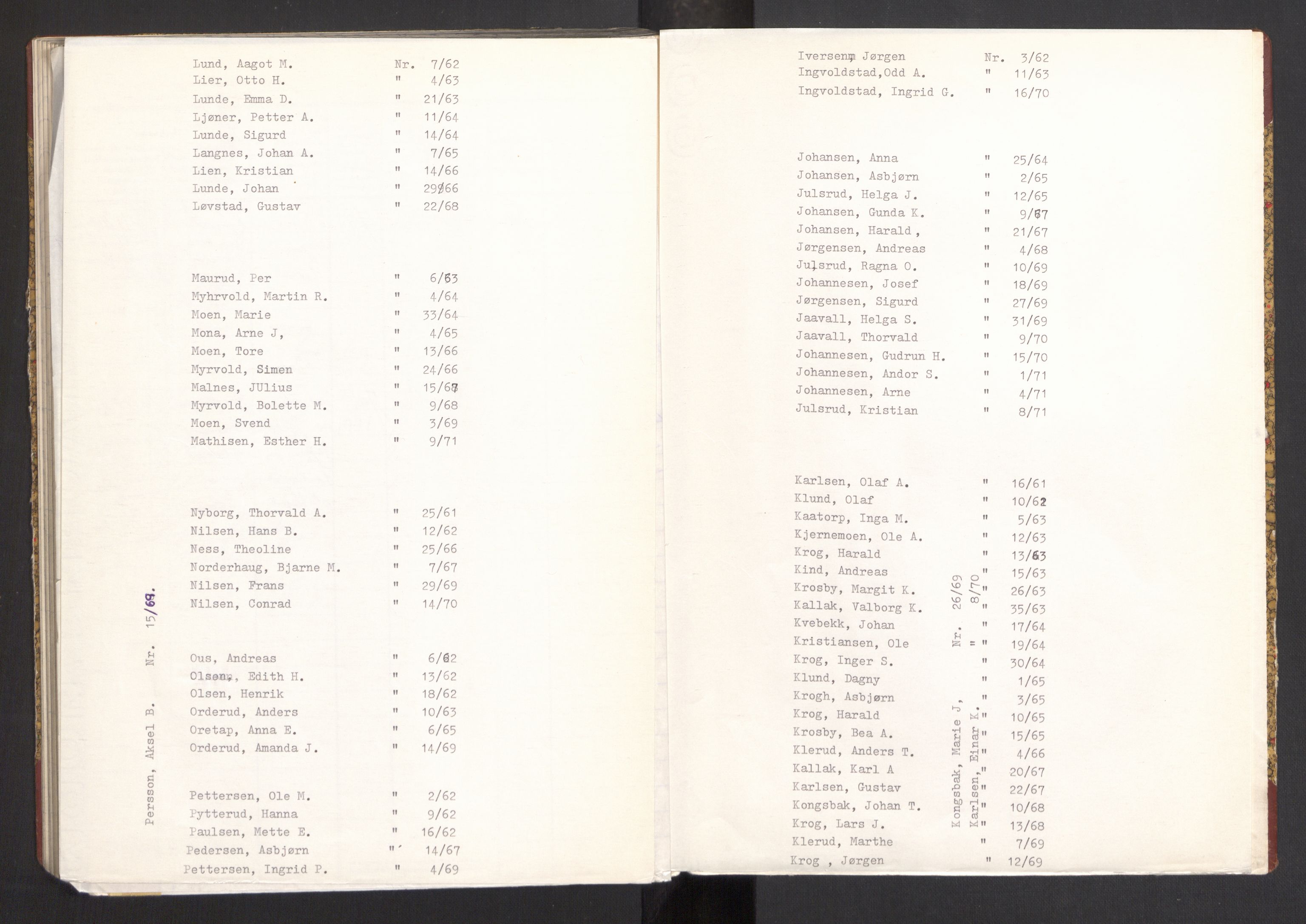 Rødenes lensmannsarkiv, AV/SAO-A-10634/H/Ha/L0004: Dødsfallsprotokoll, 1961-1971