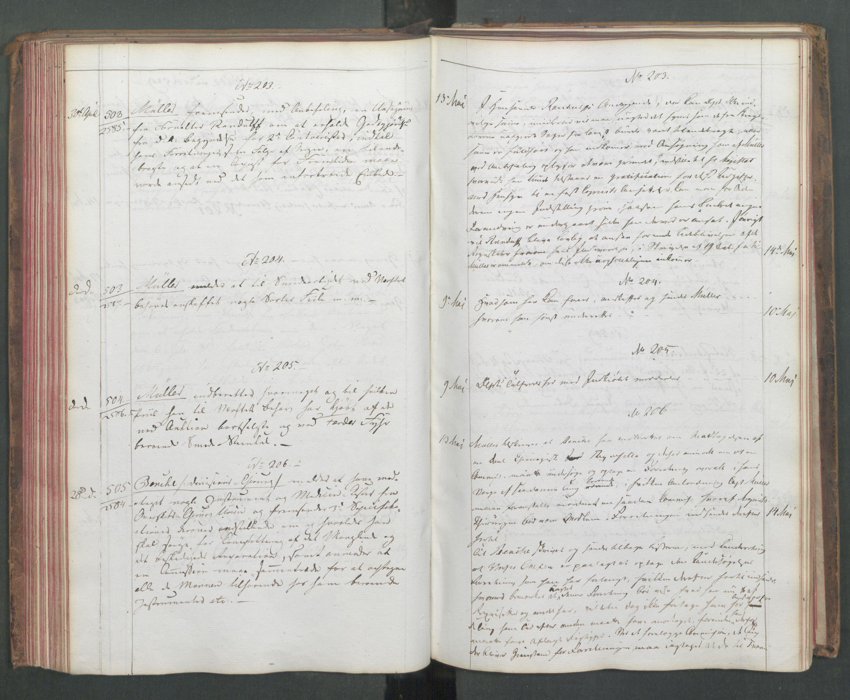 Marinedepartementet/ Marine- og postdepartementet, AV/RA-RAFA-3792/C/L0003: 7de Departements Journal, 1815-1816